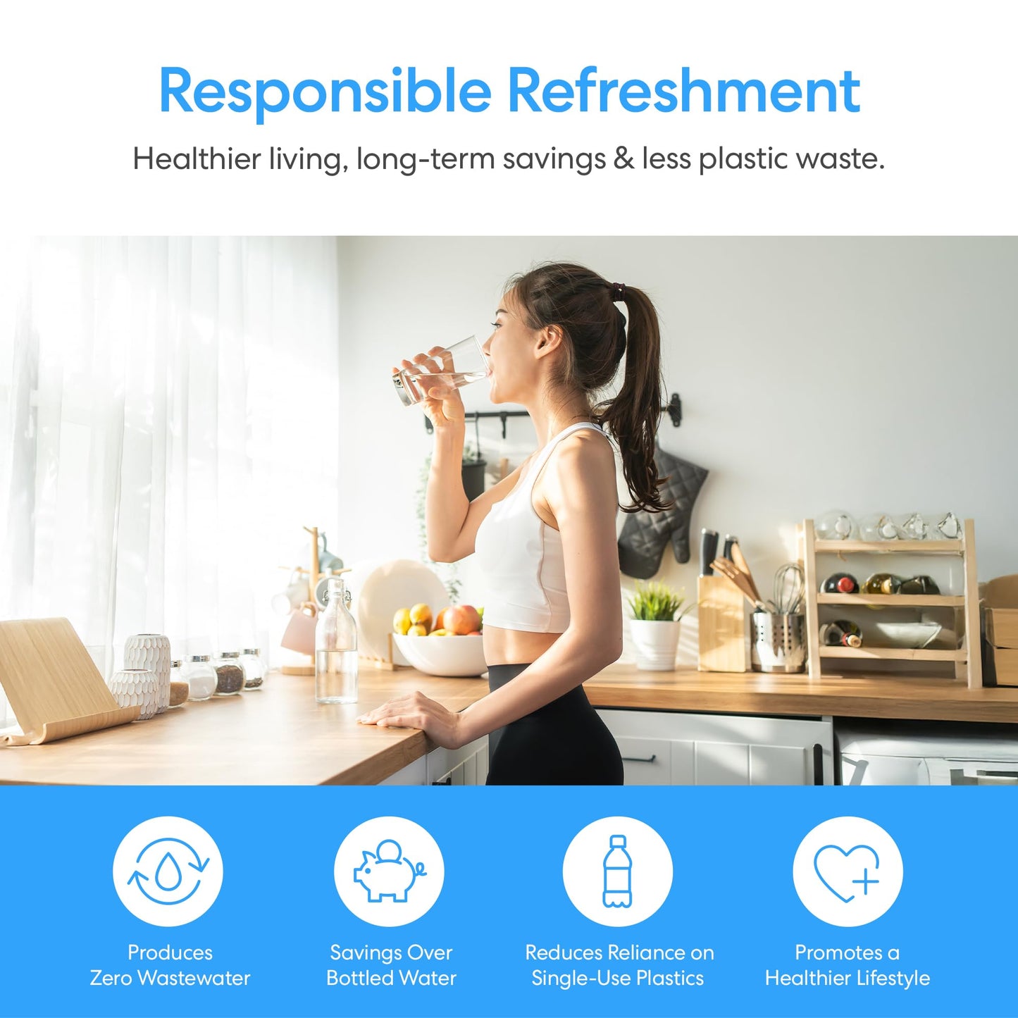 Brio Bottom Loading Water Cooler Dispenser for 5 Gallon Bottles - 3 Temperatures with Hot, Room & Cold Spouts, Child Safety Lock, LED Display with Empty Bottle Alert, Stainless Steel
