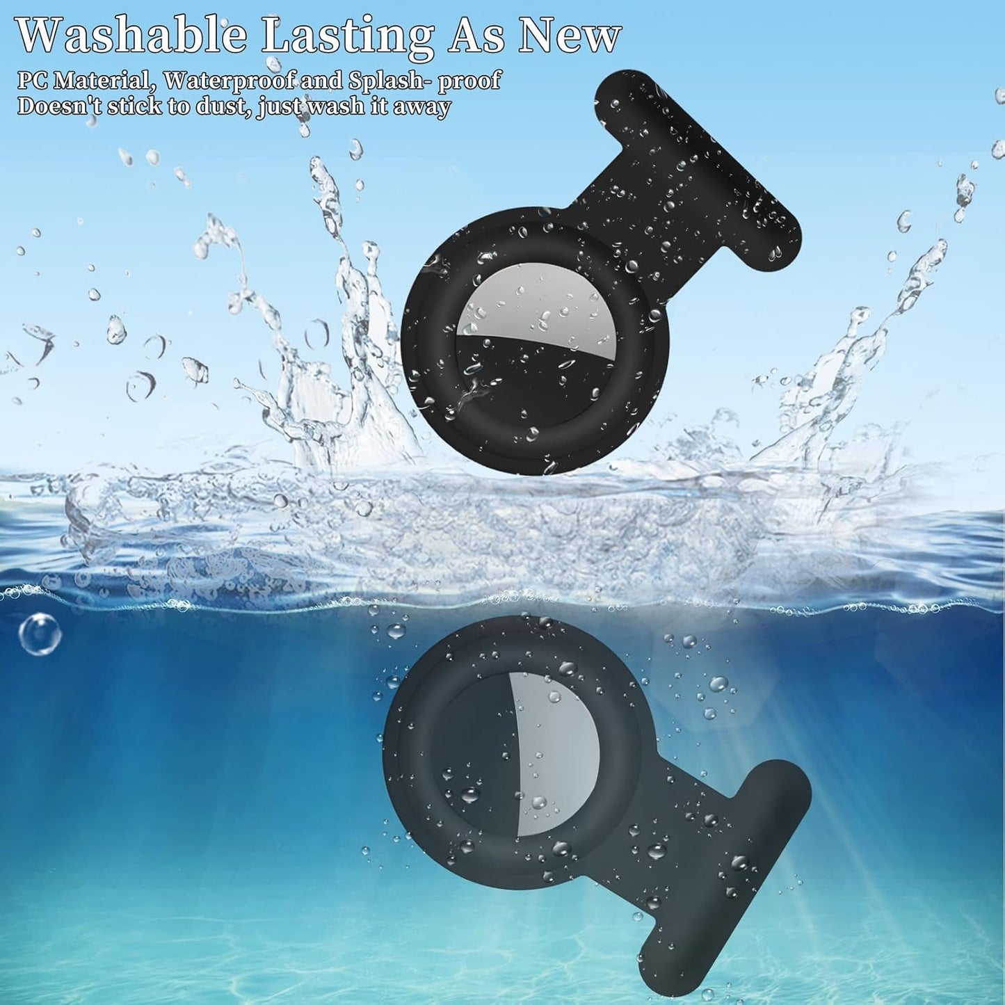 Fzemnn 2 Pack Holder Case Tracker, Silicone Hidden GPS Kid Holder with Invisible Pin, Anti Lost Case Cover