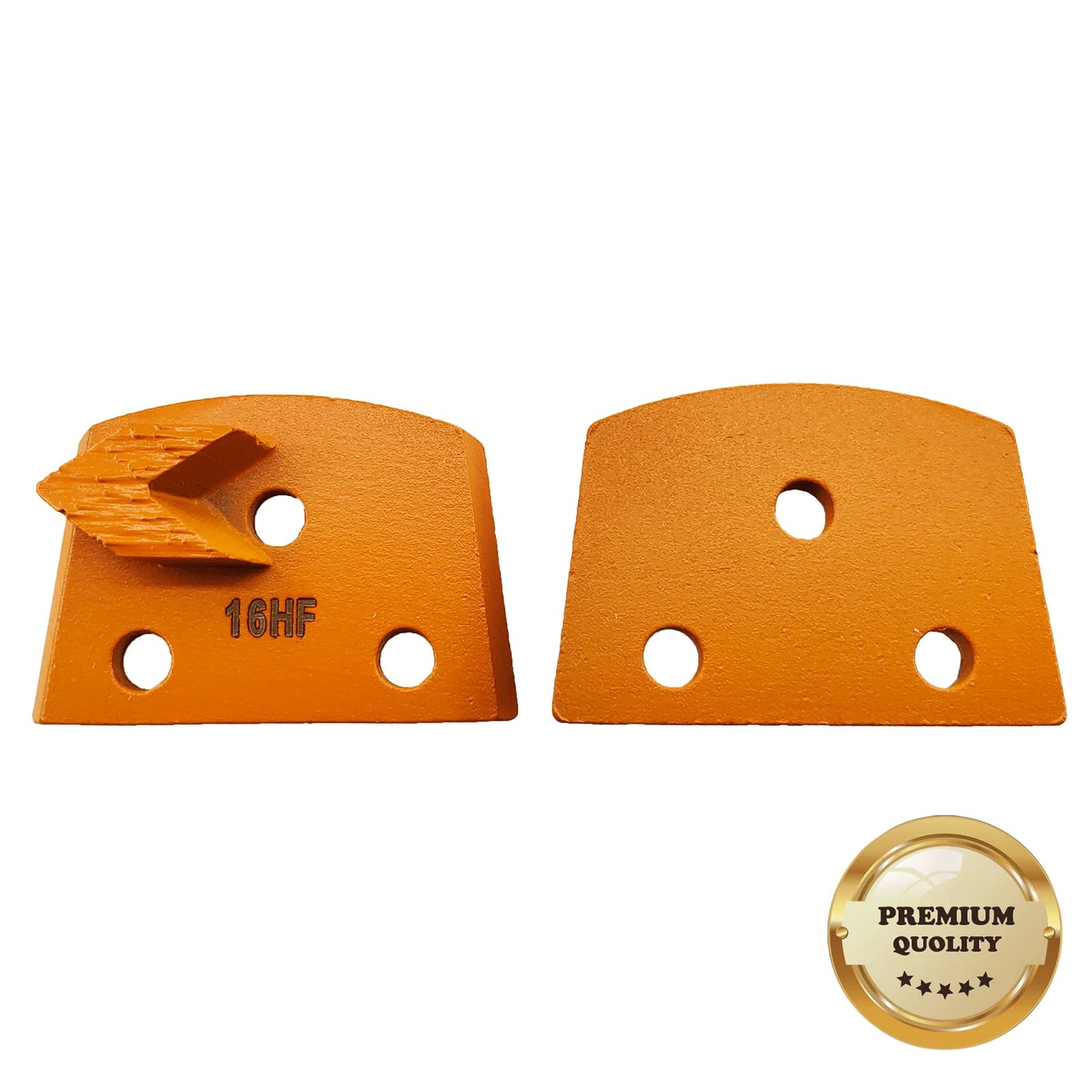 9 Pcs Pro Lavina Diamond Grinding Shoes Extra Soft Bond for Extra Hard Floor (Grit Optional), for Lavina Floor Grinding Machine (16 Grit - 1 Arrow Segment S Bond for Hard Floor)