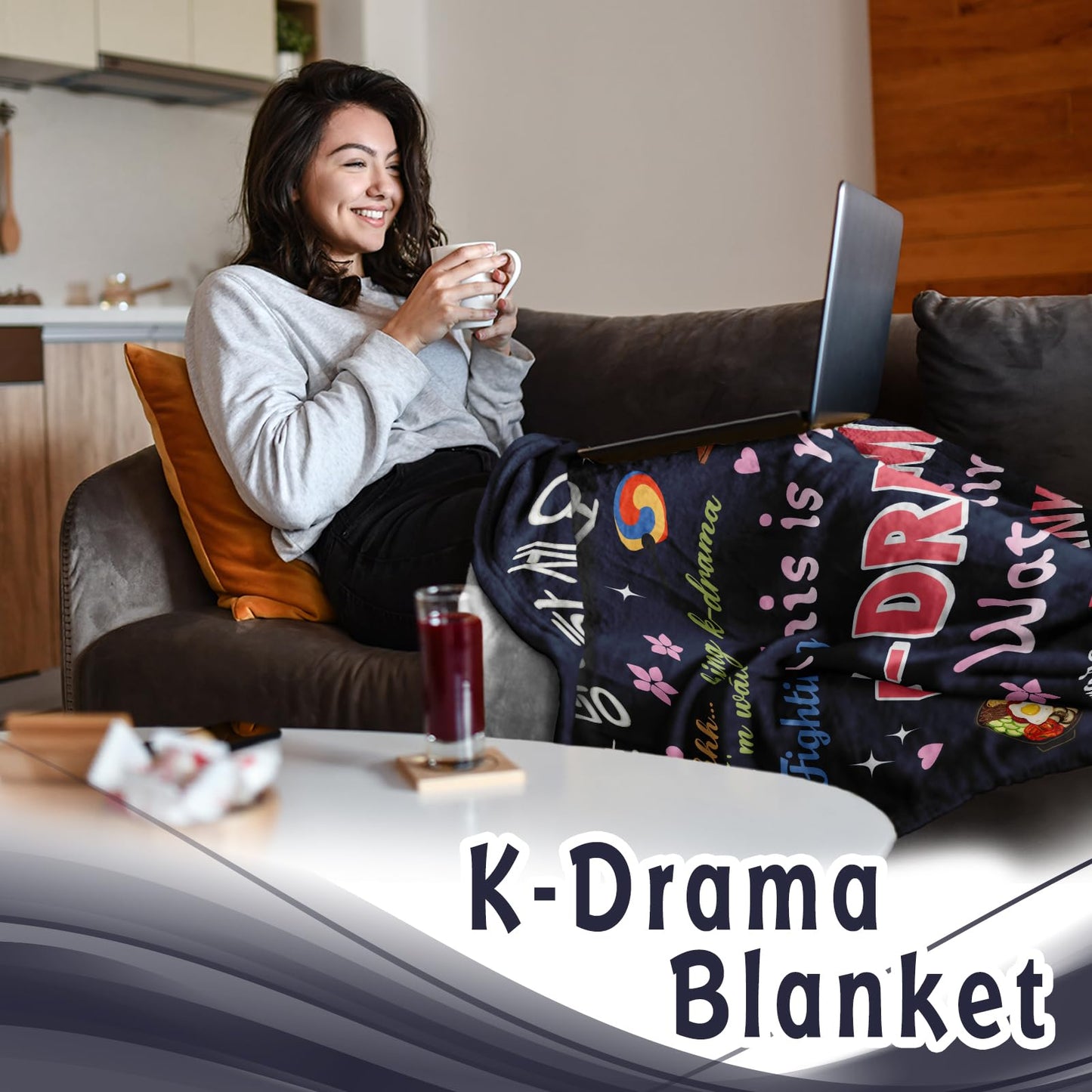 Ryubein Korean Drama Gifts, K-Drama, Kdrama Merch, Korean Drama Gifts for Women Teen Girls, K Drama Gifts for Women Men, Korean Gifts, K Pop Gifts, Birthday Christmas Kdrama Blanket 50"X60"