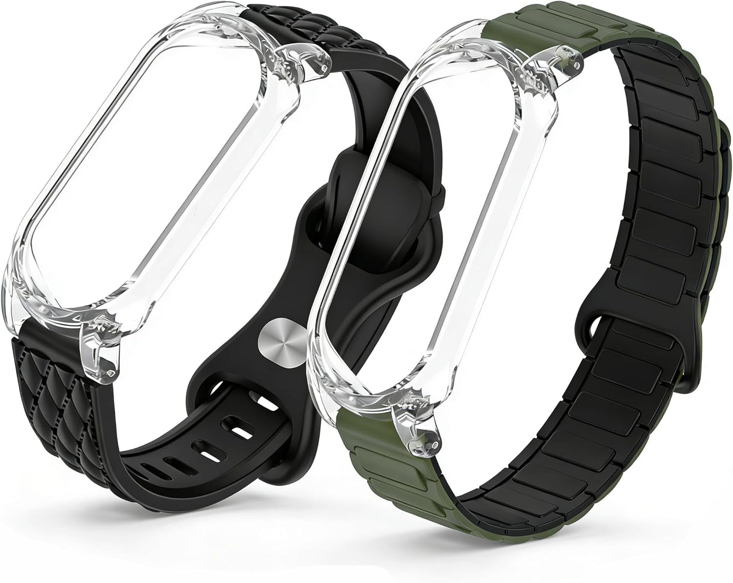 ZephyrBloom 2 2Pack Compatible with Plaud NotePin/NotePin S AI Voice Recorder, Magnetic & Pin Buckle Silicone Wristband