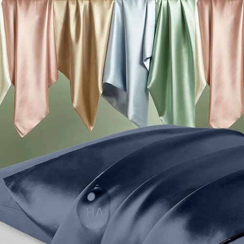 Mulberry Silk Pillowcases by Mood Indigo - Queen Size | Luxurious Silk for Hair & Skin Care