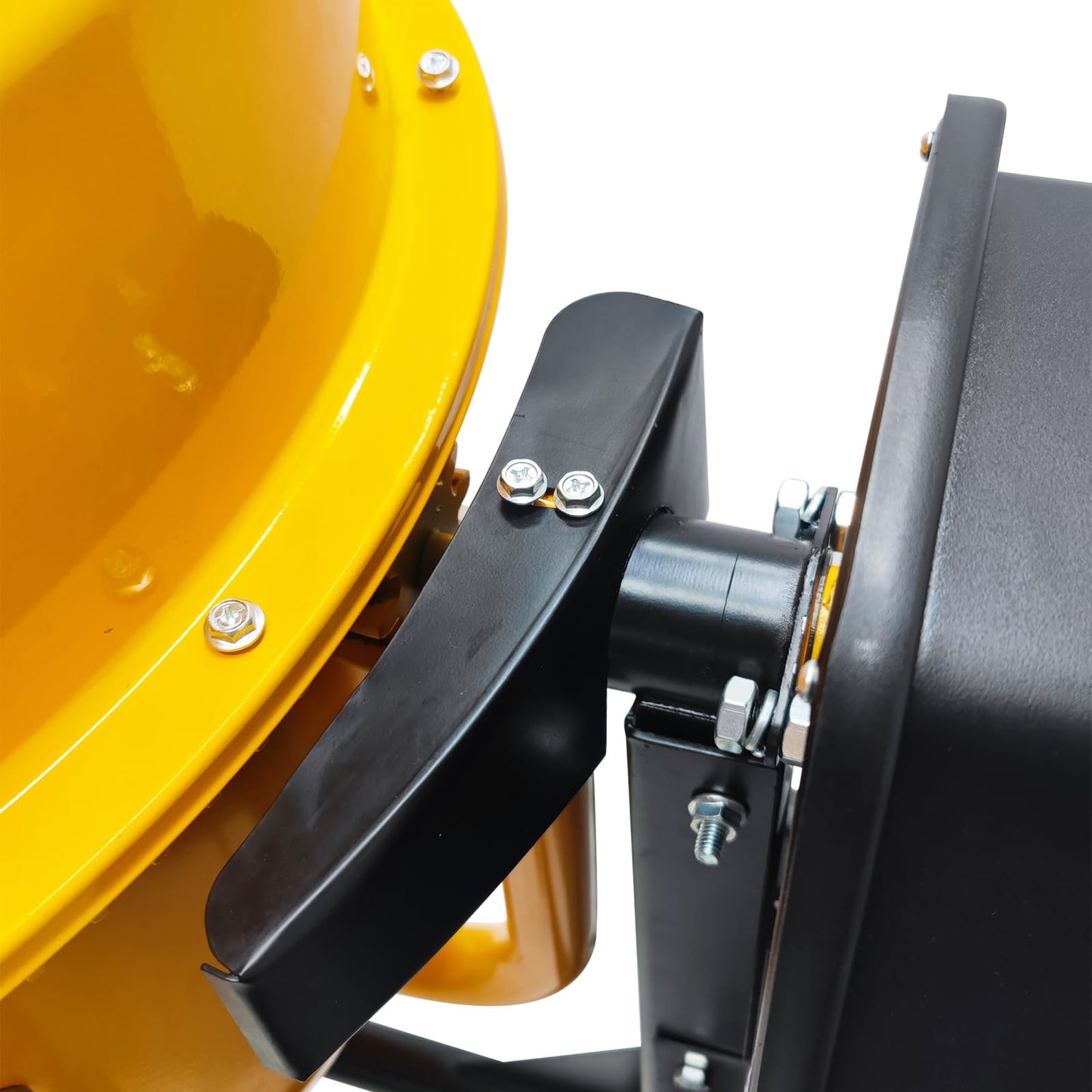 HayWHNKN 8.48 Cu.Ft Electric Concrete Mixer 360° Rotation Portable Concrete Cement Mixer with Wheels 1000W Steel Drum