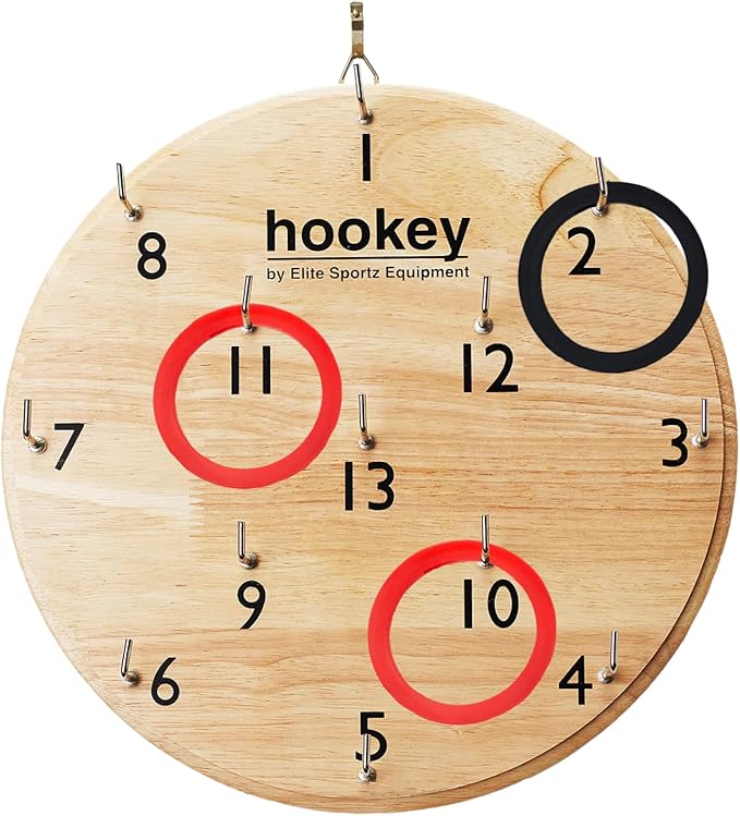 Elite Sportz Equipment Ring Toss Game | Sturdy Wooden Board Set for Kids Outdoor Games | Camping Activities - Adults & Kids Picnic