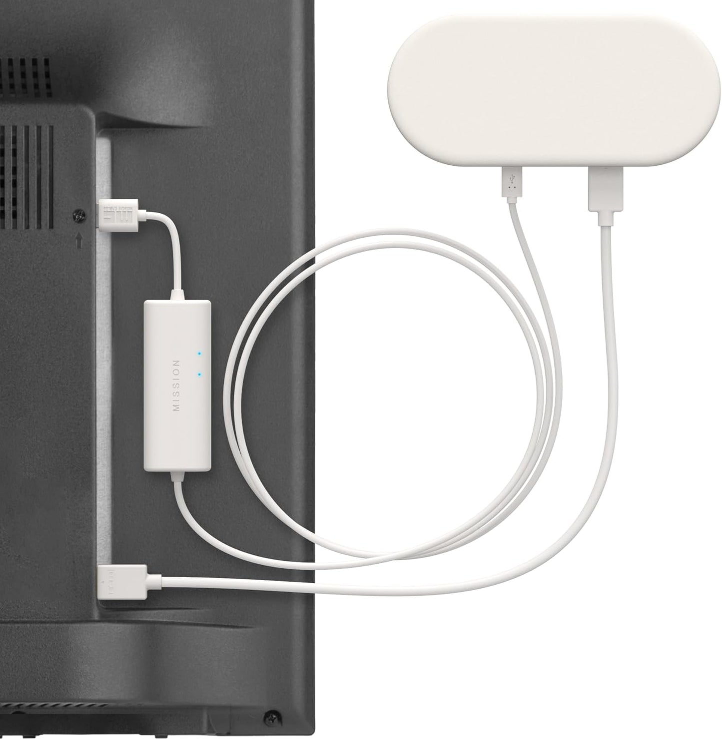 Mission Cables Mission USB Power Cable for Google TV (Power Google TV Directly from Your USB Port)