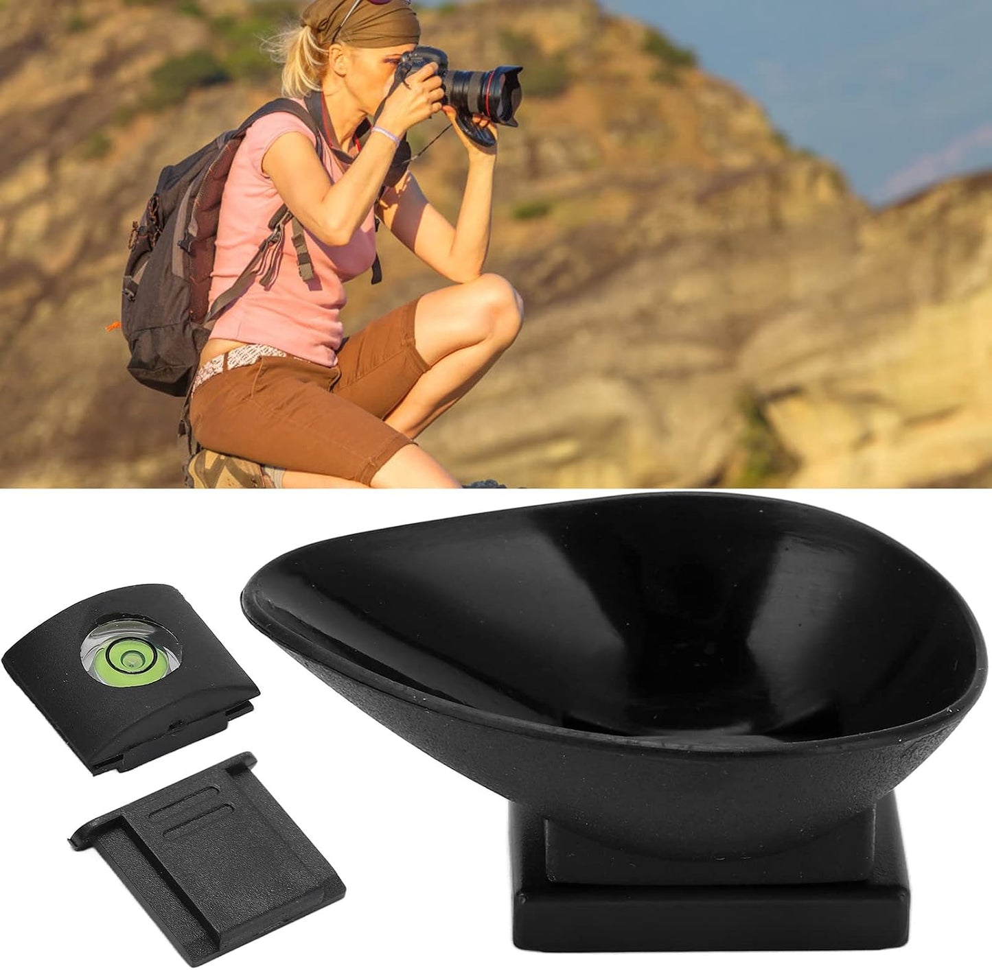 Denash D300 D200 D90 D80 D7000 D5200 D510 Camera Eyecup, Custom Camera Eyepiece Cover, Optical Viewfinder Protector