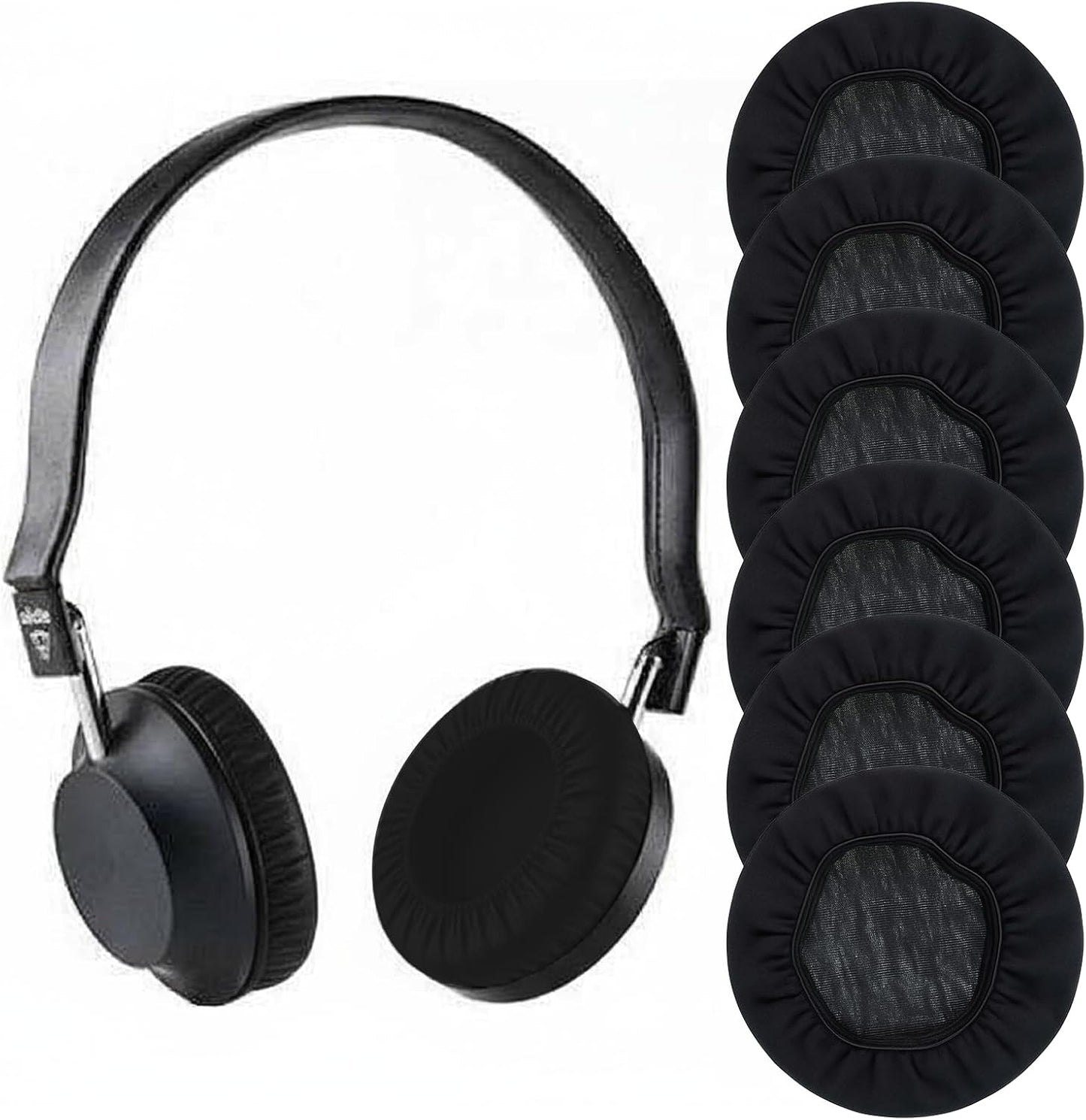 Xyembu 3 3.5" 4.3" Pairs Headphone Ear Covers, Washable Stretchable Earpad Cover, Fabric Headphone-Pads Covers