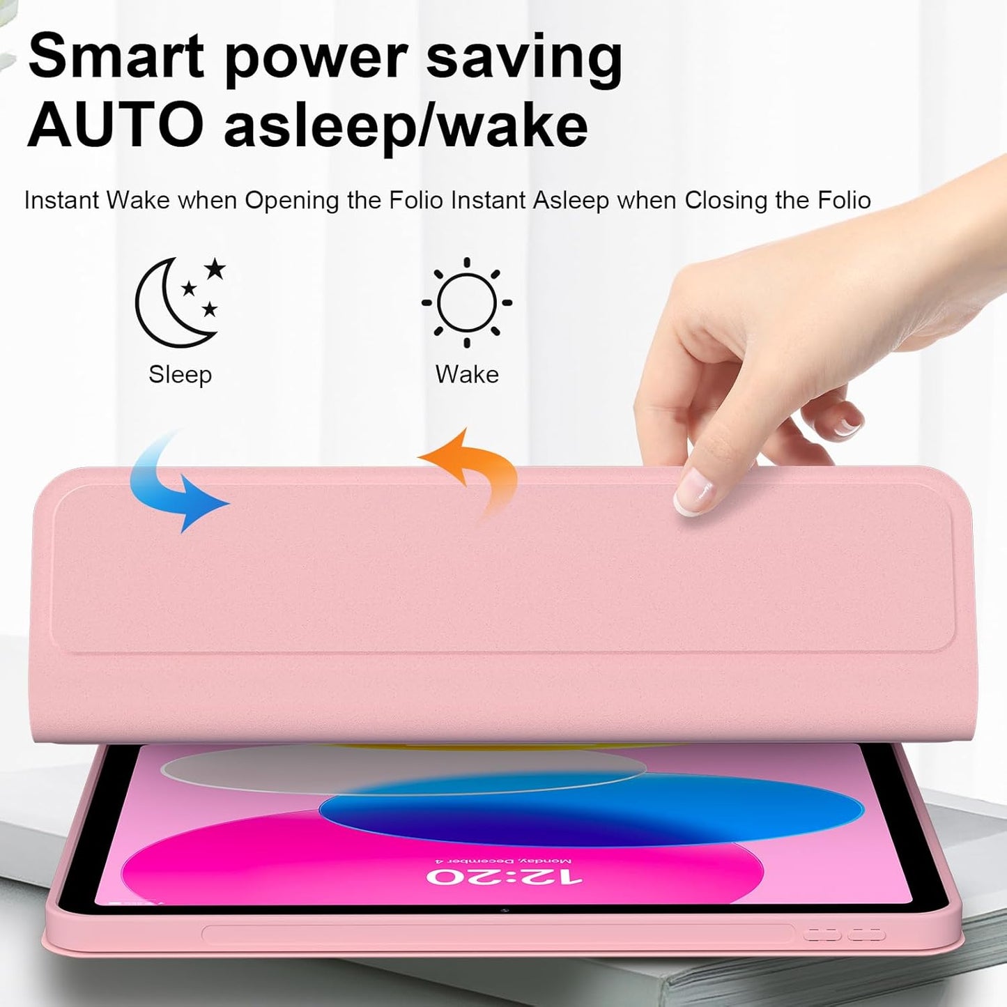 FGZZROU 10th/11th(A16) 2022/2025, 10.9 Inch for iPad Generation Case with Keyboard Magnetic Detachable Bluetooth