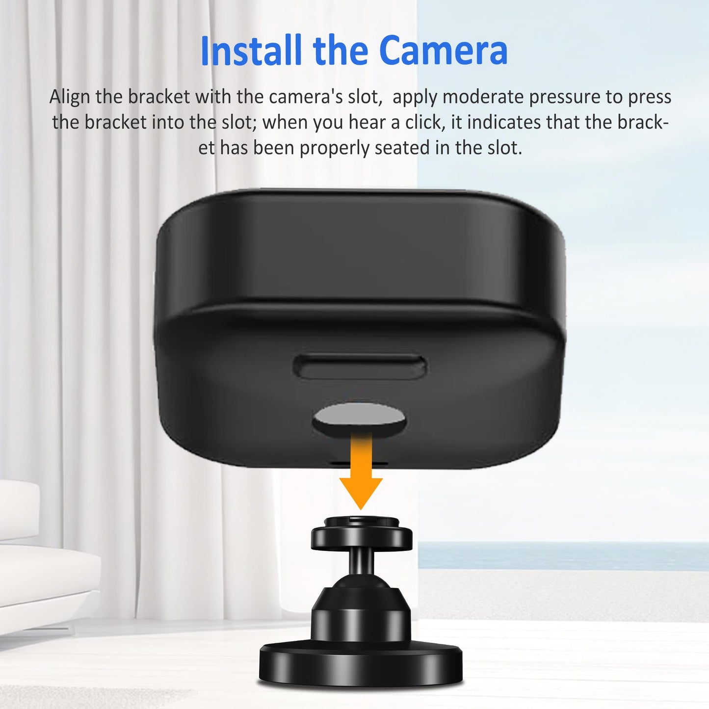 Lucrave Blink Outdoor Camera Mount, 360 Degree Adjustable Wall Mount Bracket, Compatible with Blink Mini, Blink 4th and 3rd Gen Outdoor Camera, 3 Pack, Black