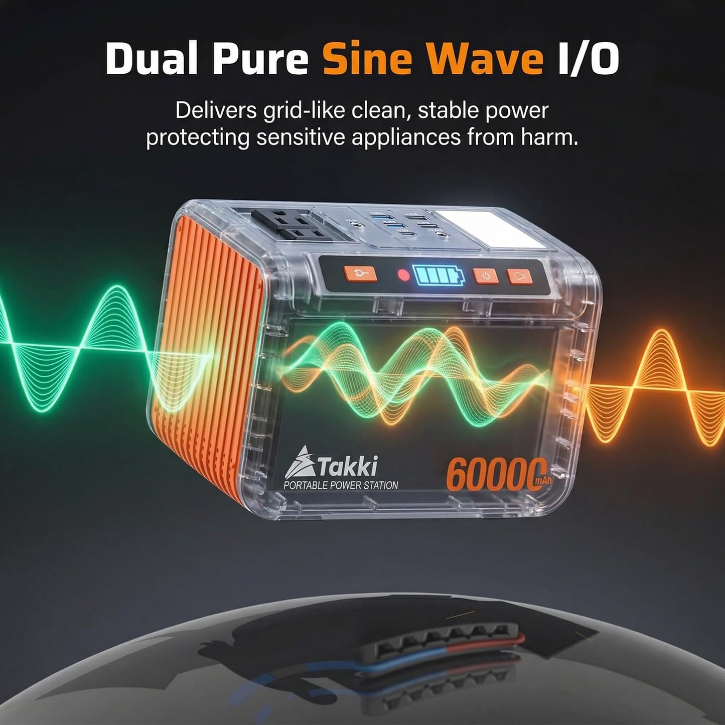 Takki Solar Generator 250W Portable Power Station with 40W Solar Panels 222Wh Pure Sine Wave Camping Lithium Battery Power Pack with AC 110V Outlet for Camping CPAP Home Use Emergency Outdoor