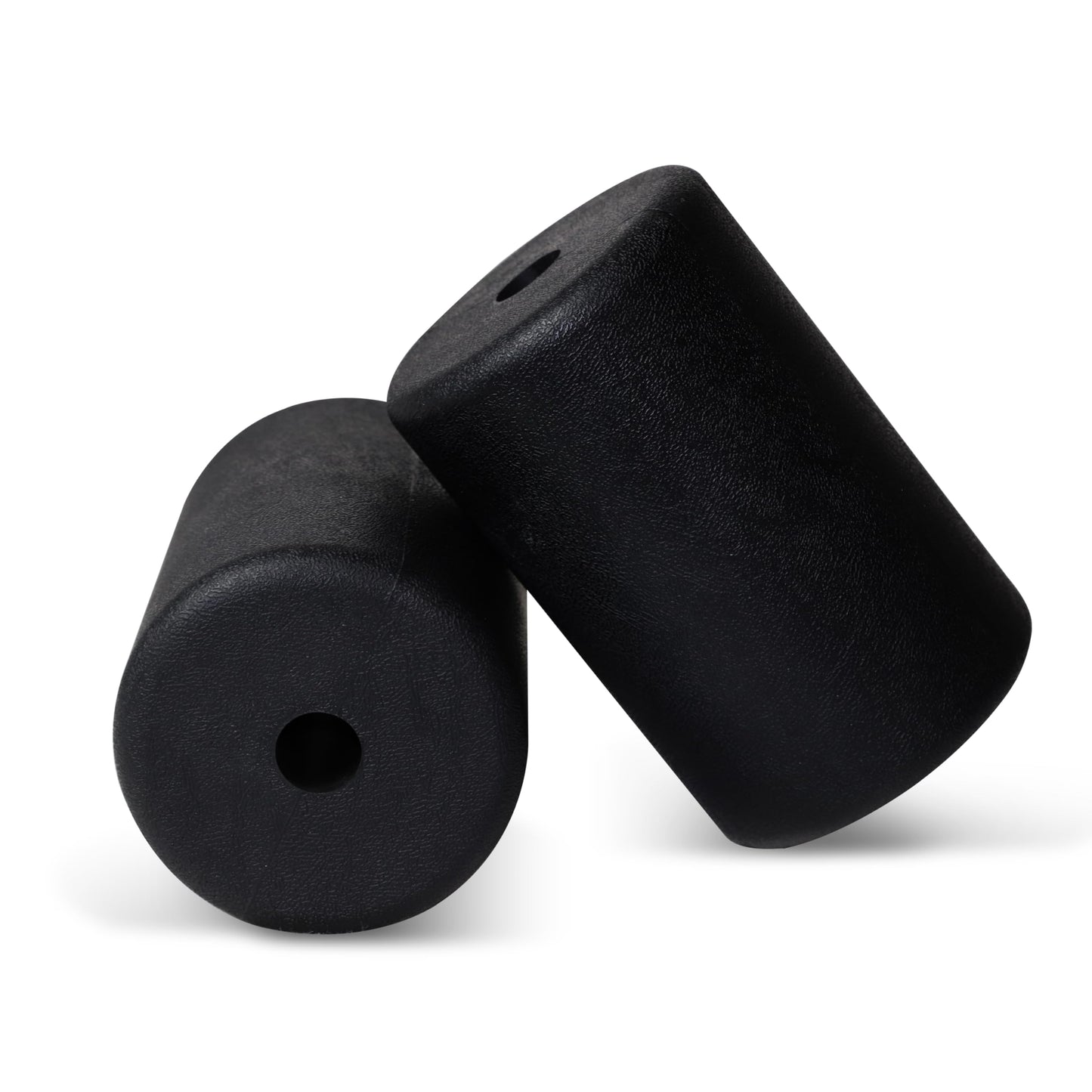 WF Athletic Supply PU/Foam Foot Pads, Foam Roller for Exercise Machines Equipment Replacements, Roller Pad for Leg Extension, PEC Deck Pads for Weight Bench, Sold by Pair (7” x 4.5” OD x 0.875” ID)