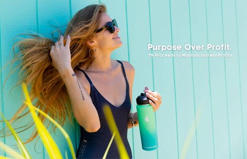 HYDRO CELL Stainless Steel Insulated Water Bottle - Versatile for Hot & Cold Drinks | 24oz Mint Green Thermos
