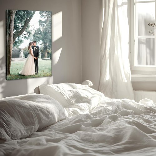 Lmfphog Custom Canvas Prints - Personalized 16x20 Inch Wall Art for Family, Pets, and Loved Ones