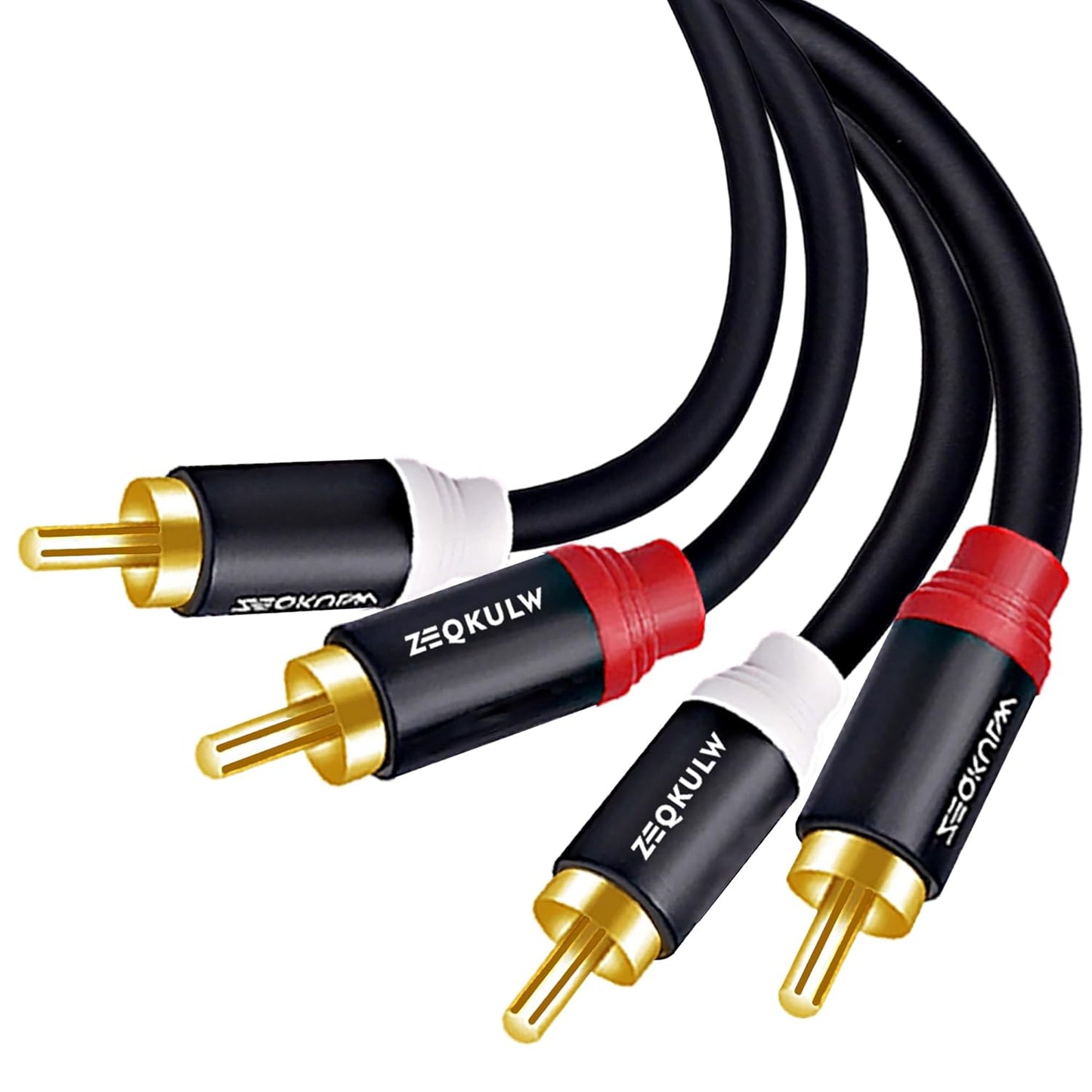 ZEQKULW 2RCA 3.3 2RCA 2RCA 2 Audio Video Cable ft Male to Male Stereo Audio RCA Cables Dual Shielded Gold-Plated RCA