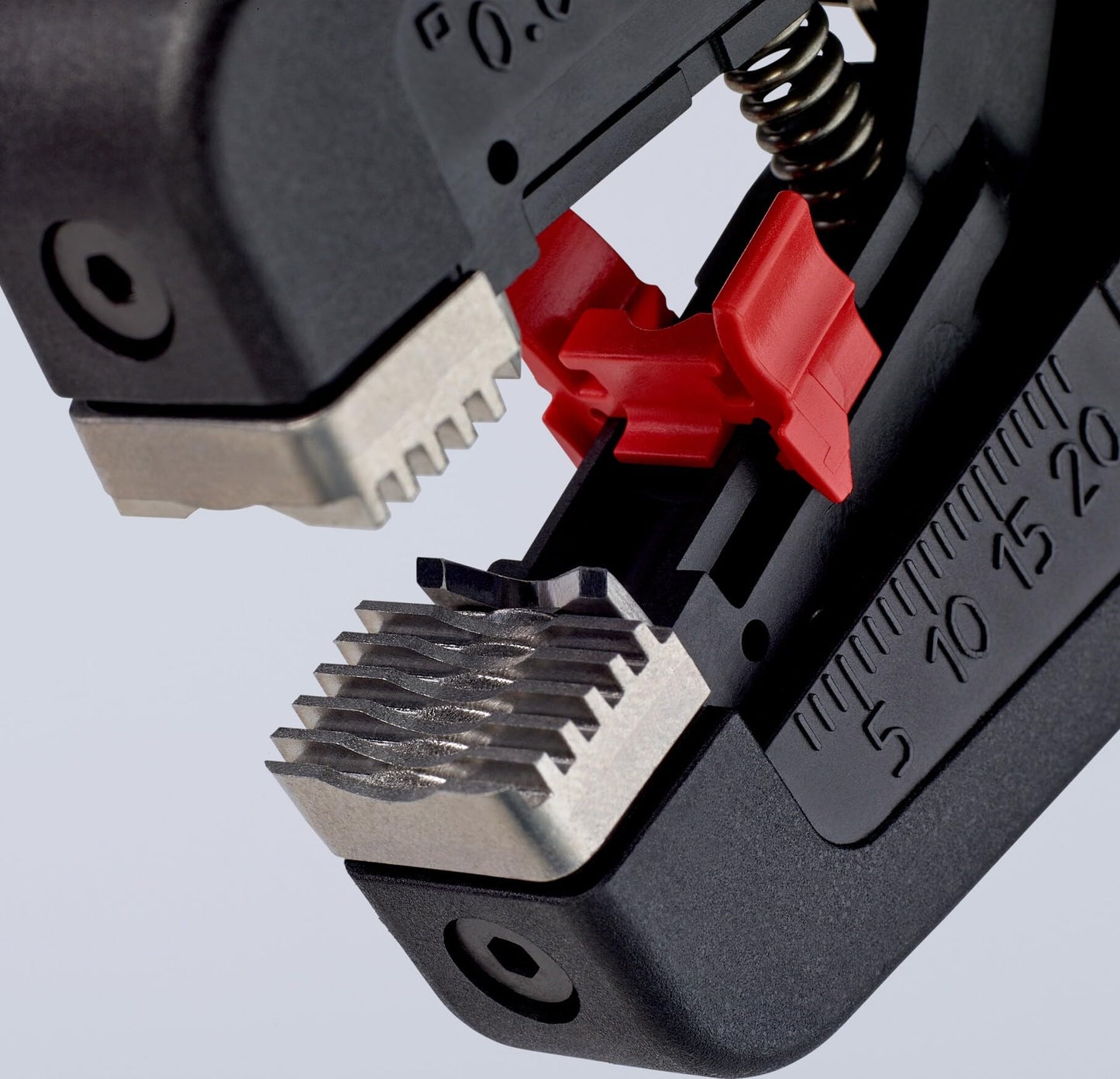 KNIPEX Precistrip16 Automatic Insulation Stripper, in Blister, 0.08-16 mm², with Fine Adjustment, Adjustable Length Stop, Wire Stripper, 12 52 195 SB