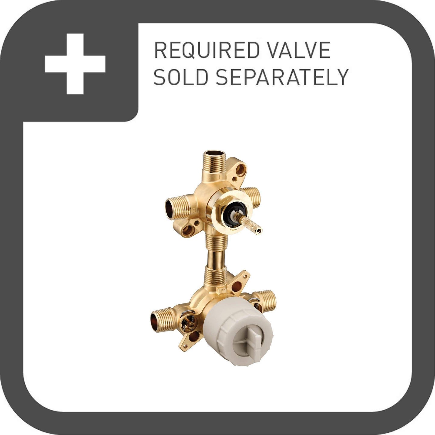 Moen UTS9011BN 90 Degree M-CORE 3-Series 2-Handle Shower Trim with Integrated Transfer Valve, Valve Required, Brushed Nickel