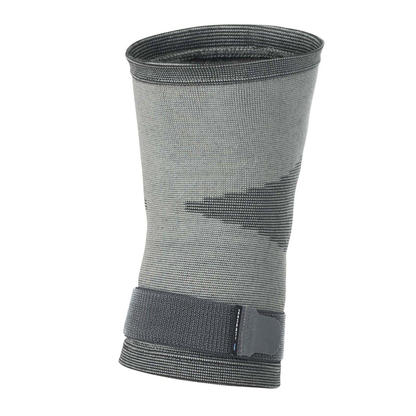 Rehband Compression knee sleeve, elastic knee brace for sports & daily wear, knee support for pain relief, meniscus, ACL & arthritis, breathable & anti-slip, Colour:Grey, Size:Small