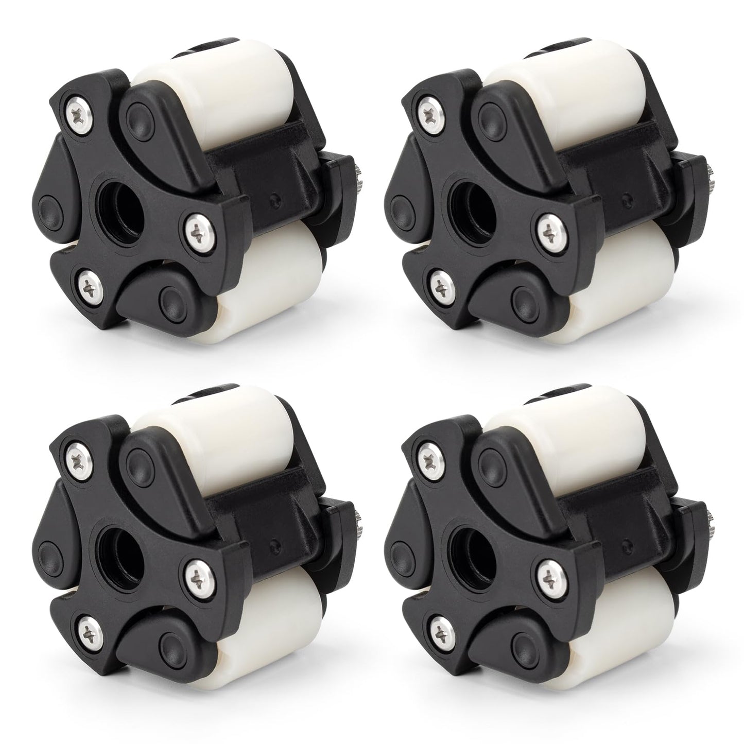 Four Pack Pump Roller Assembly QP500 Quickpro Compatible with Classic, SVP & M128 Series Pumps, Replacement for Pump Roller Wear & Tear