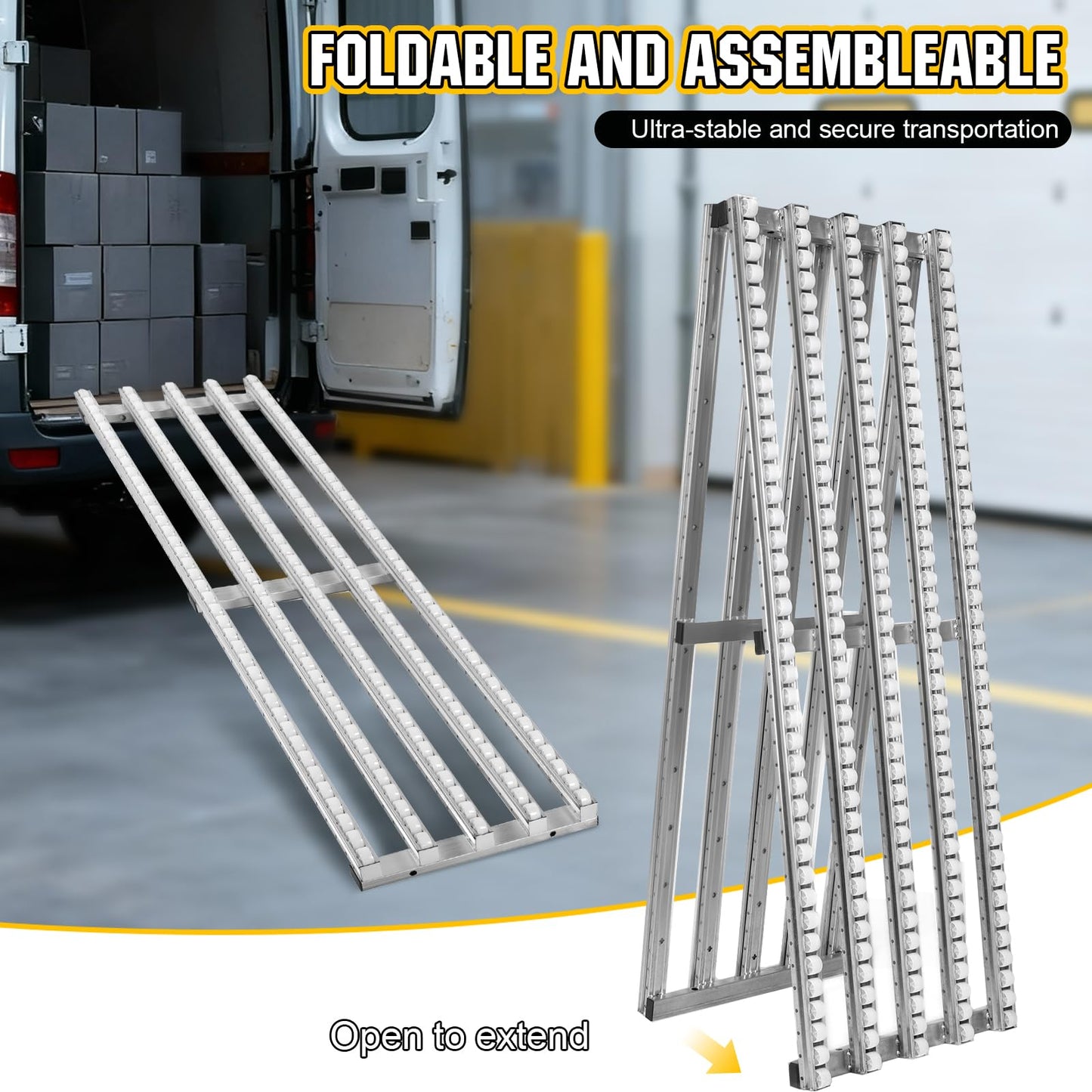 Unloading Slide Roller Handling Fluent Strip Slide Portable Conveyor for Warehouse Dock Factory (style1)