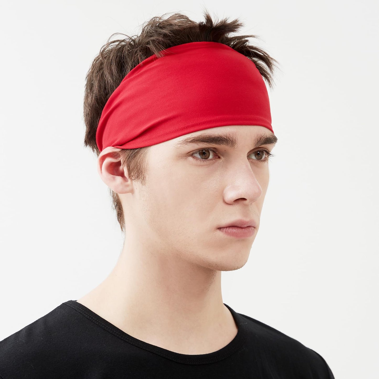 MARKEEP Running Headbands for Men (4 or 6 Pack), Mens Stretchy Headband for Football,Cycling,Basketball,Yoga,Fitness Workout Unisex Quick-Dry Sweatband
