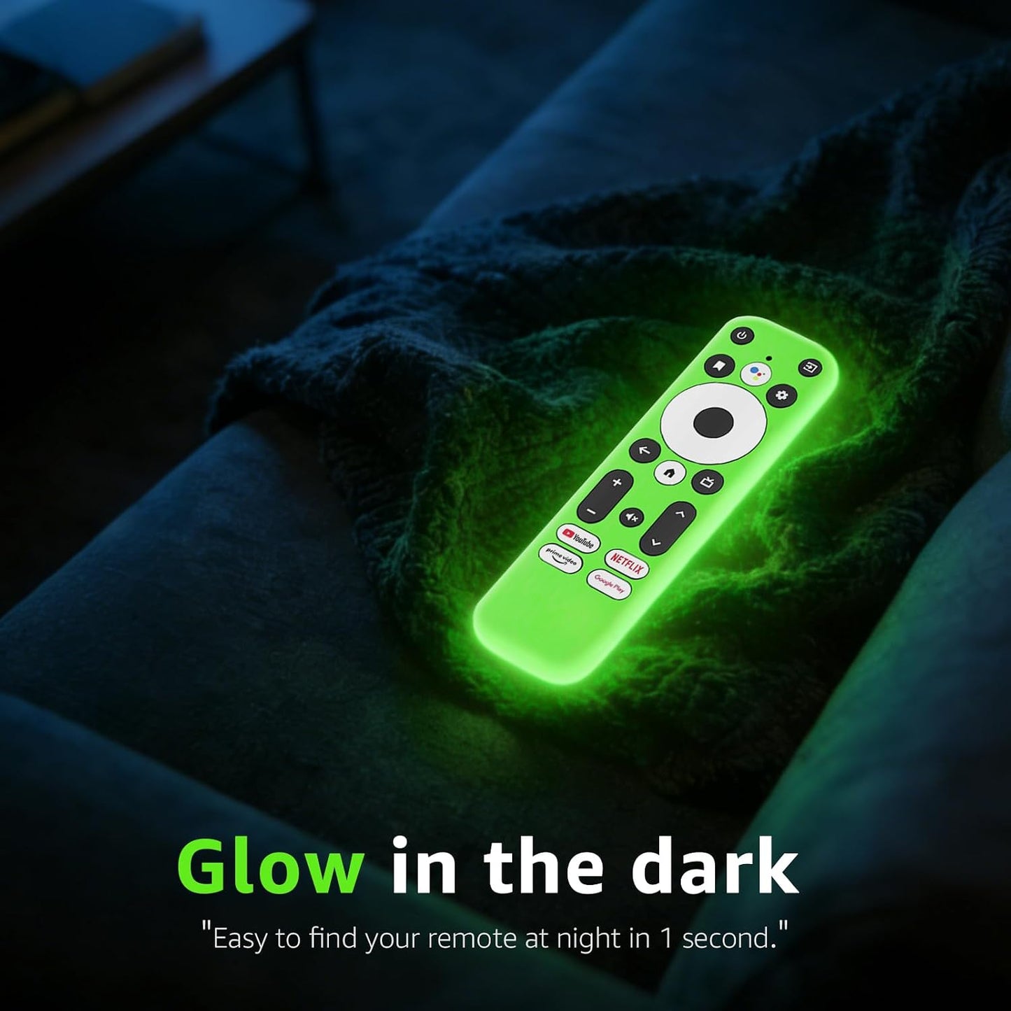 Climberer [2Pack] 4K/HD (4K/HD) Glow in The Dark Remote Cover Compatible with Onn Streaming Device | Shock-Absorbent
