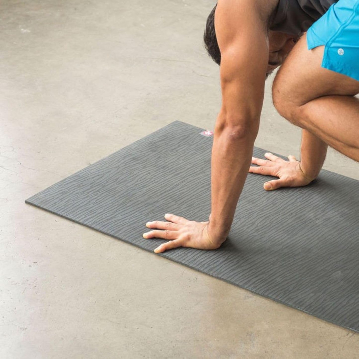 Manduka eKOLite Yoga Mat 71" - 4mm | Natural Rubber | Eco-Friendly | Soft Textured Surface | Natural Next-to-Skin Feel | 71 x 24 inches | EBB