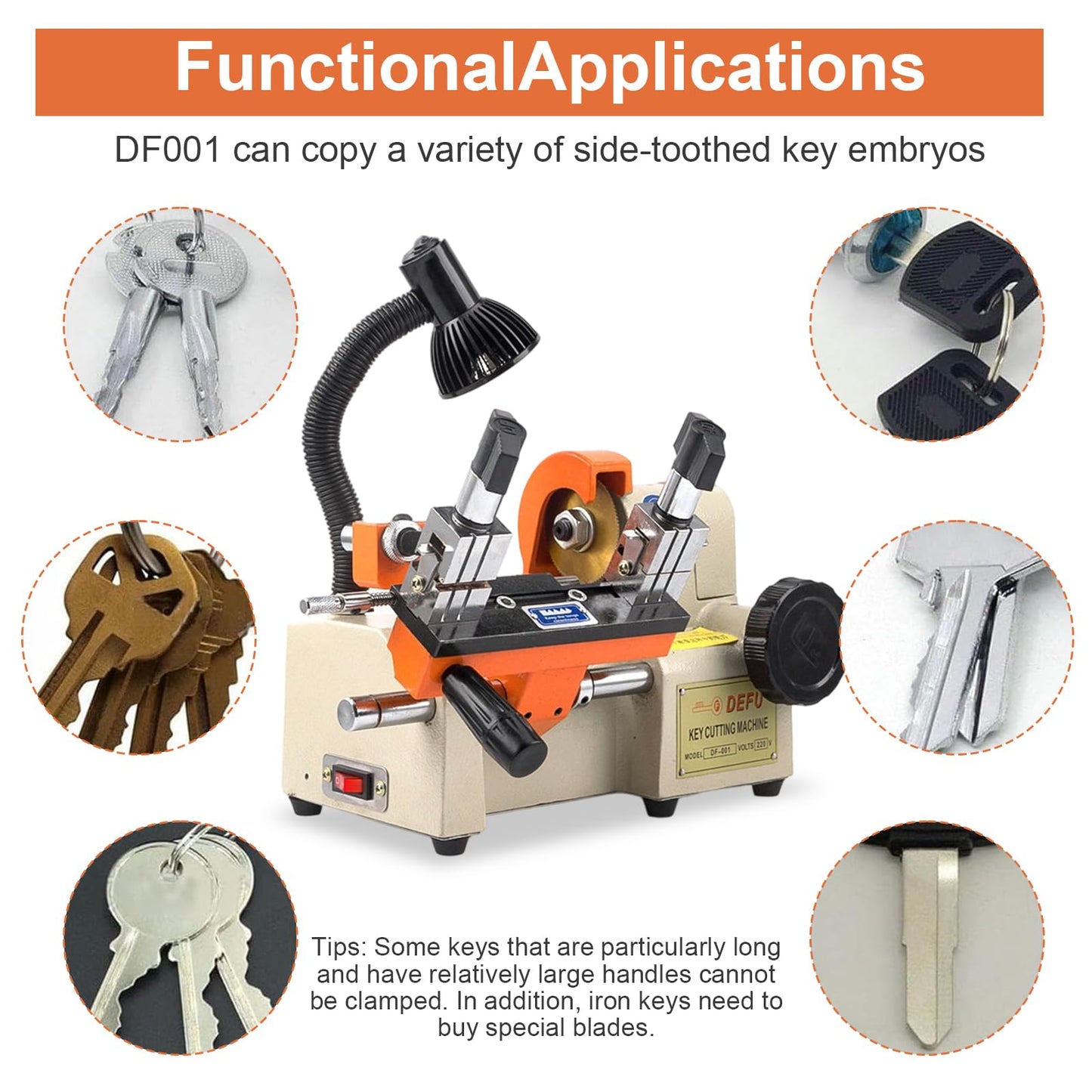 PakaLife Key Cutting Machine,Automatic Maker,Cutter Machines with Led Display,High Precision Keys Copy Machines,Professional Commercial Key Duplicator,Portable Making Machine for Locksmith