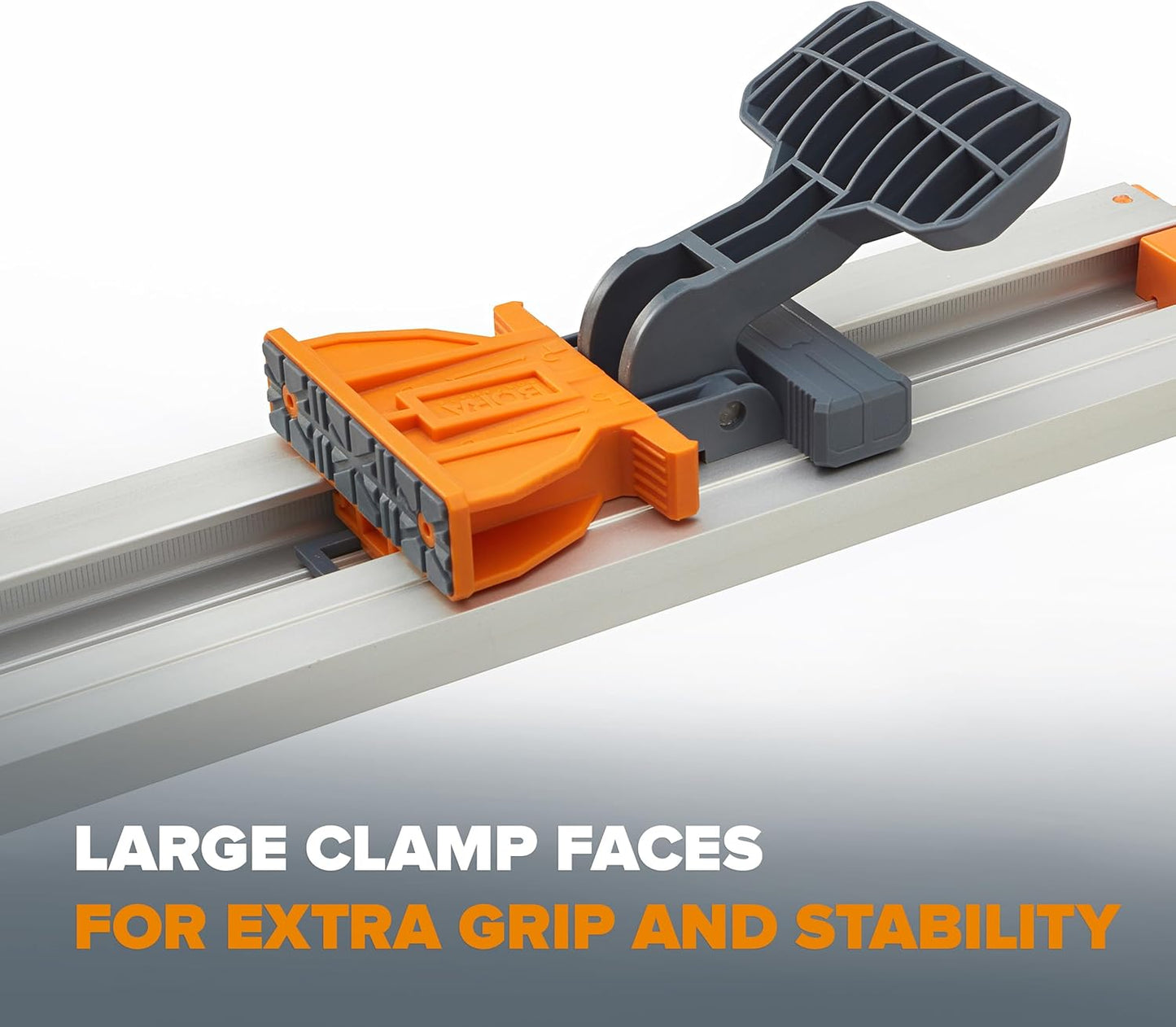 BORA NGX Clamp Edge Saw Guide - 100 Inch Aluminum Circular Saw Track for Precision Straight Cuts