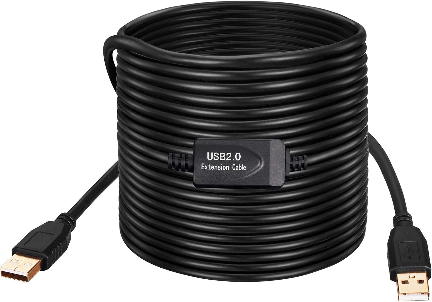 30Ft, Cameras(10M/30Ft) Tan QY USB A to A Male Cable Double End USB Cord with Gold-Plated Connector for Hard Drive