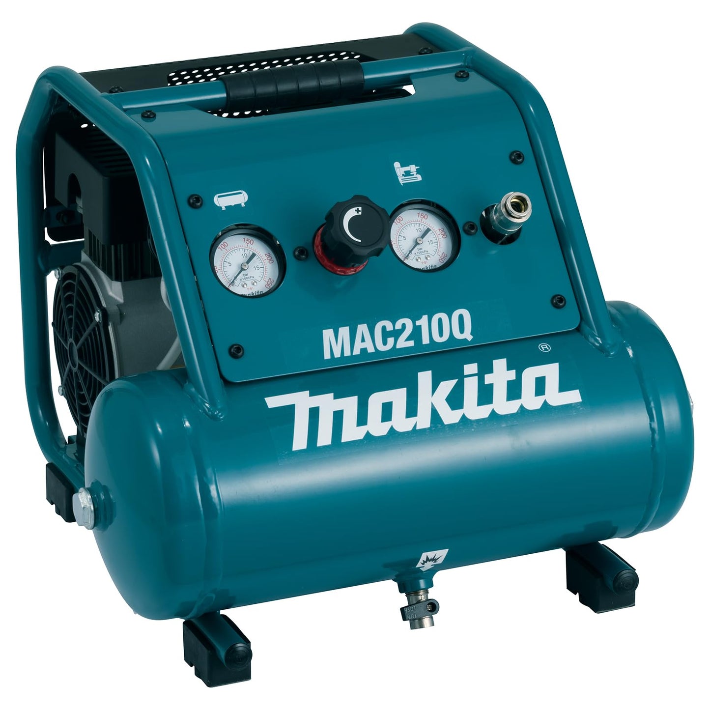 Makita MAC210Q Quiet Series, 1 HP, 2 Gallon, Oil-Free, Electric Air Compressor