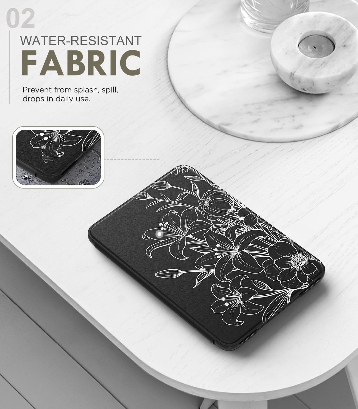 MoKo 6" (11th Generation-2024 2024/2022 11th Case Fits All-New E-Reader Release), Lightweight Shell Cover with Auto