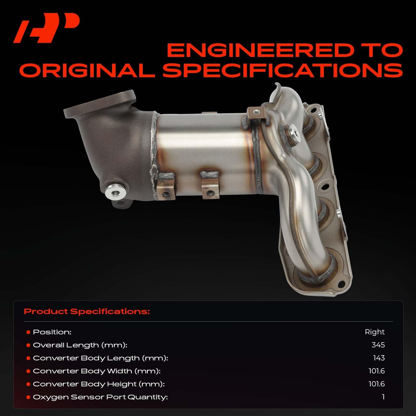 A-Premium Catalytic Converter Kit Direct-Fit Compatible with Hyundai Elantra 2011-2016, Elantra Coupe 2013, Elantra GT 2013 & Kia Forte 2013-2016, 1.8L 2.0L, EPA Compliant