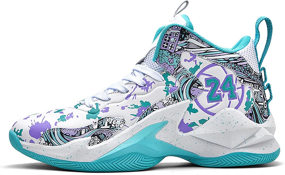 Boys Basketball Shoes Breathable Indoor Athletic Shoes Youth Outdoor Fashion Sneakers Comfortable Basketball Shoes for Girls