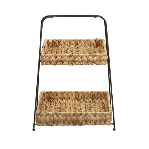 Household Essentials Geometric Tray Tower with 2 Baskets