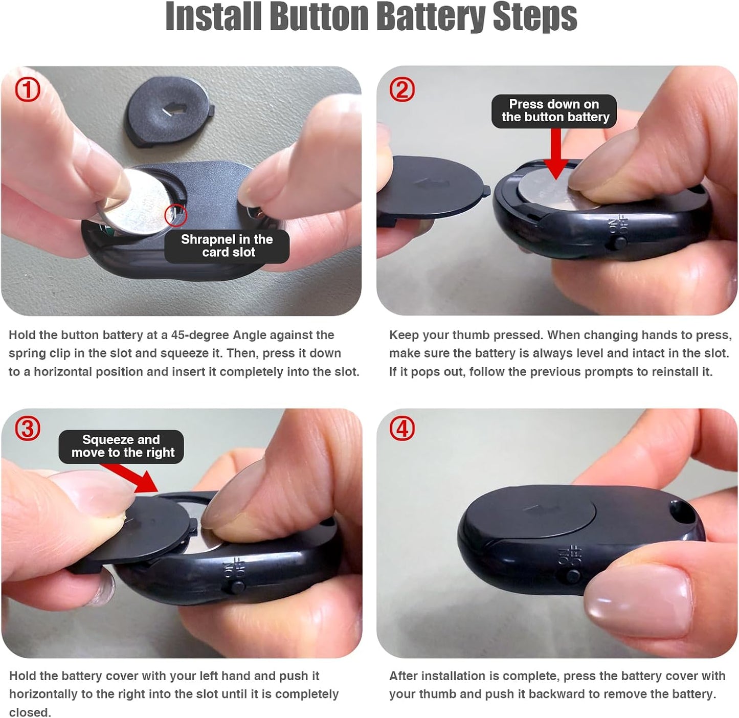 ASHUTB 5.0 [Upgraded] Bluetooth Remote Shutter for iPhone & Android Camera Wireless Remote Control Selfie Button