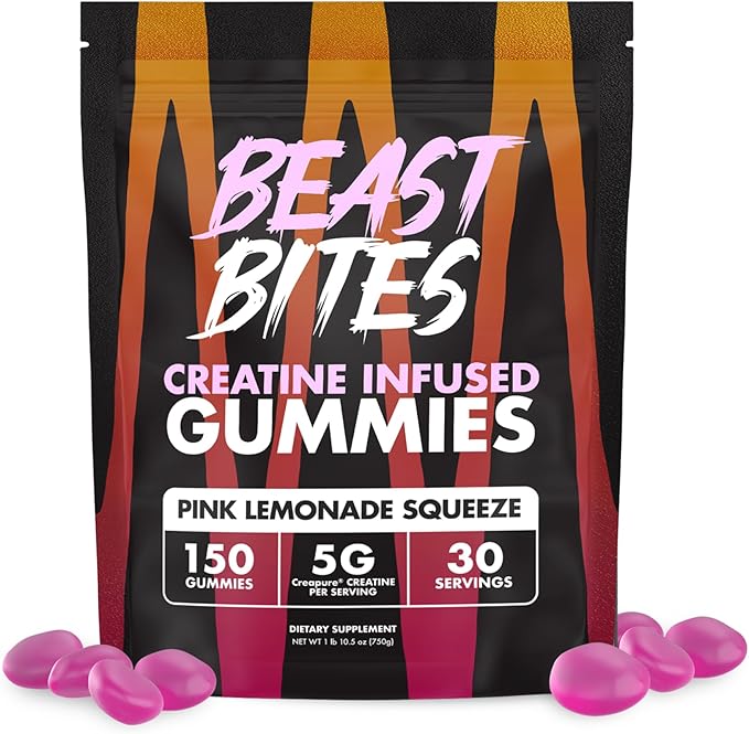 Creatine Infused Gummies - 5g Creapure Creatine Monohydrate Per Serving - NSF Certified for Sport - 30 Servings
