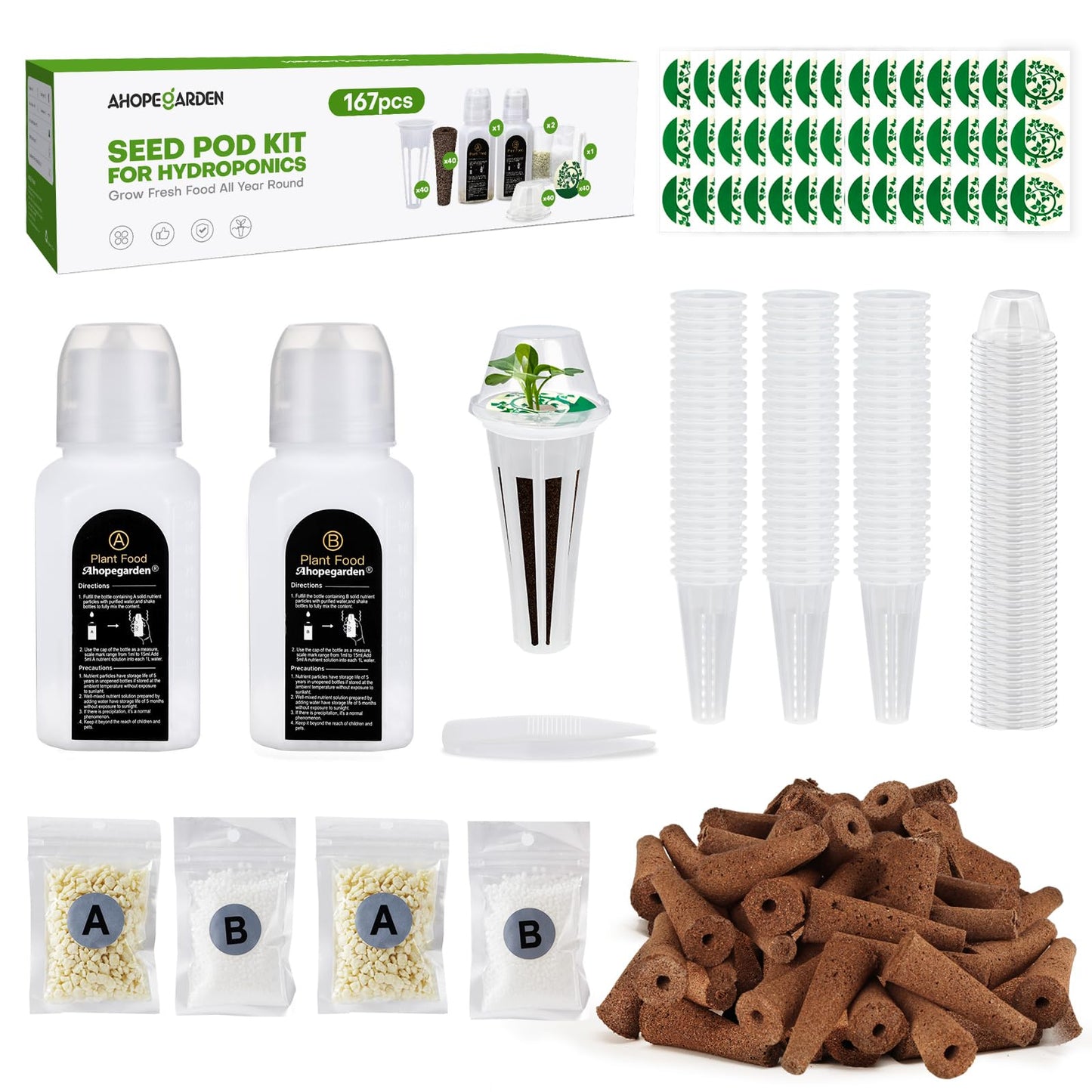 Hydroponics Growing System Indoor Garden with 167pcs Seed Compatible