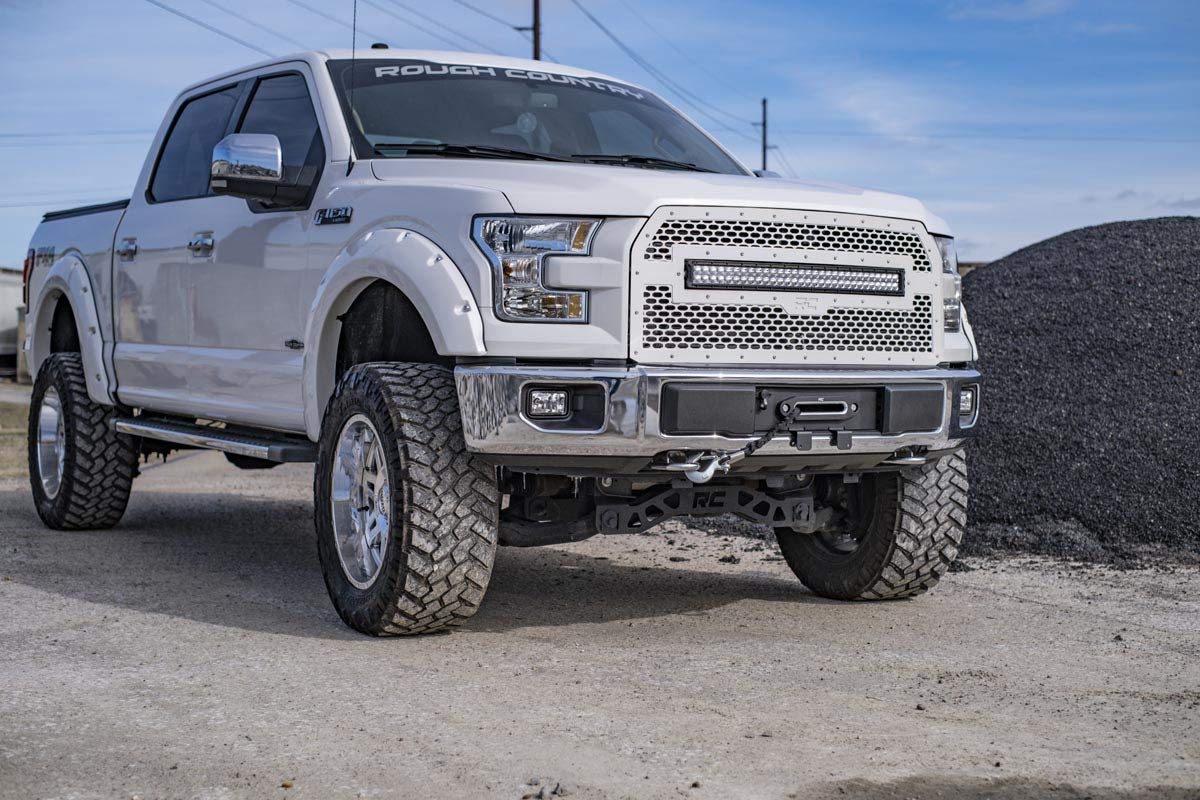 Rough Country Hidden Winch Mounting Plate for 2015-2020 Ford F-150 | V8-51007