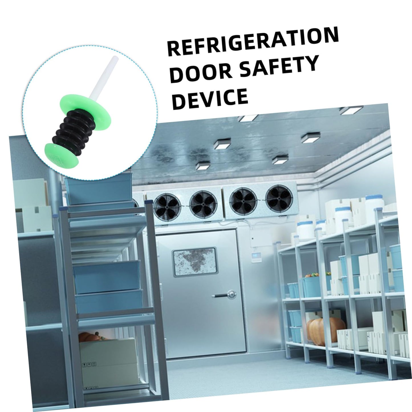 IMIKEYA 3hole Emergency Release Cold Storage Door Push Rod Commercial Refrigeration Parts Heavy-duty Safety Handle for Freezer Oven Safety Door Release