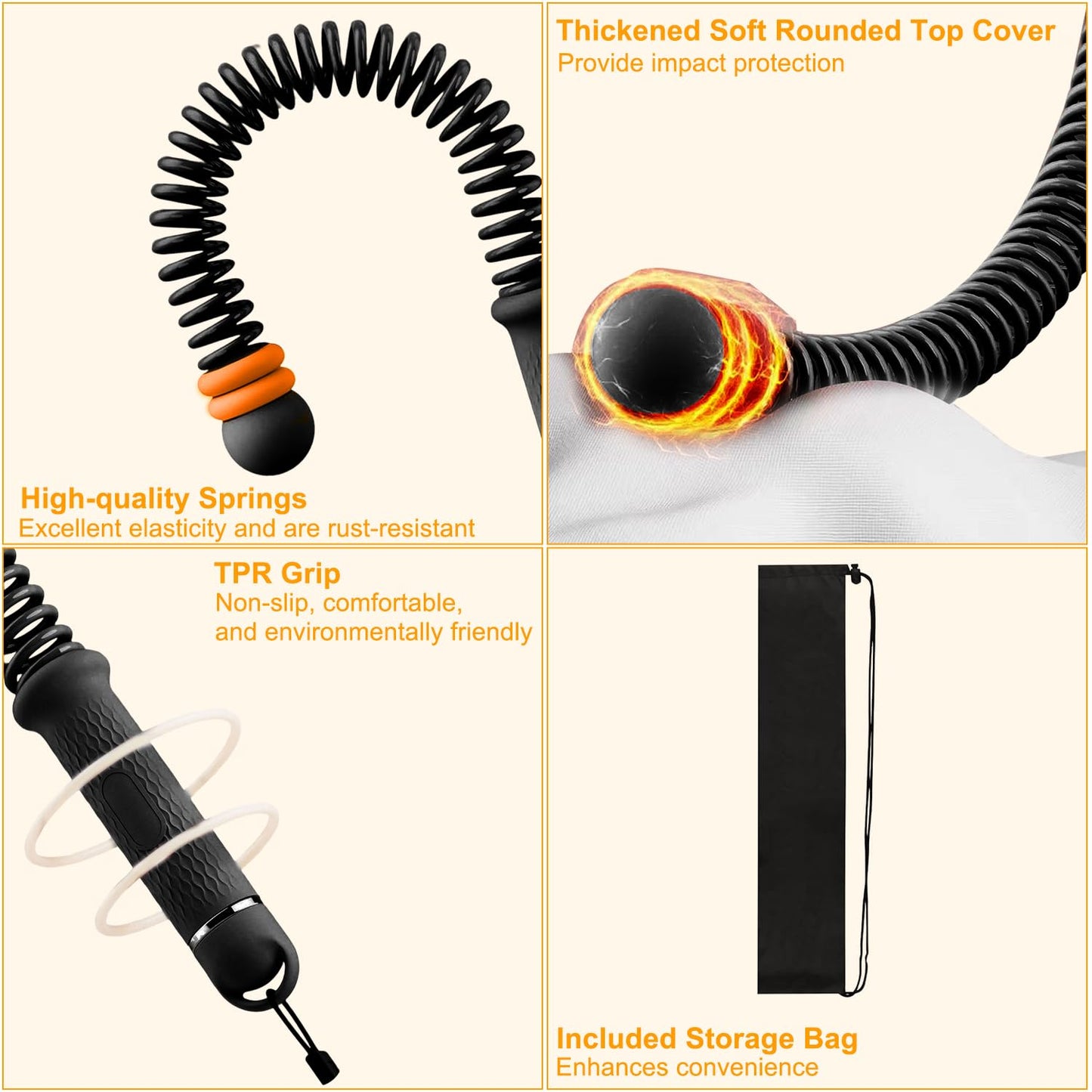 Portable Wireless Battle Rope, Adjustable Weight Wireless Battle Rope with Storage Bag, Suitable for Low-Impact Sports, Strength Training, and high-Intensity Interval Training (Grey)
