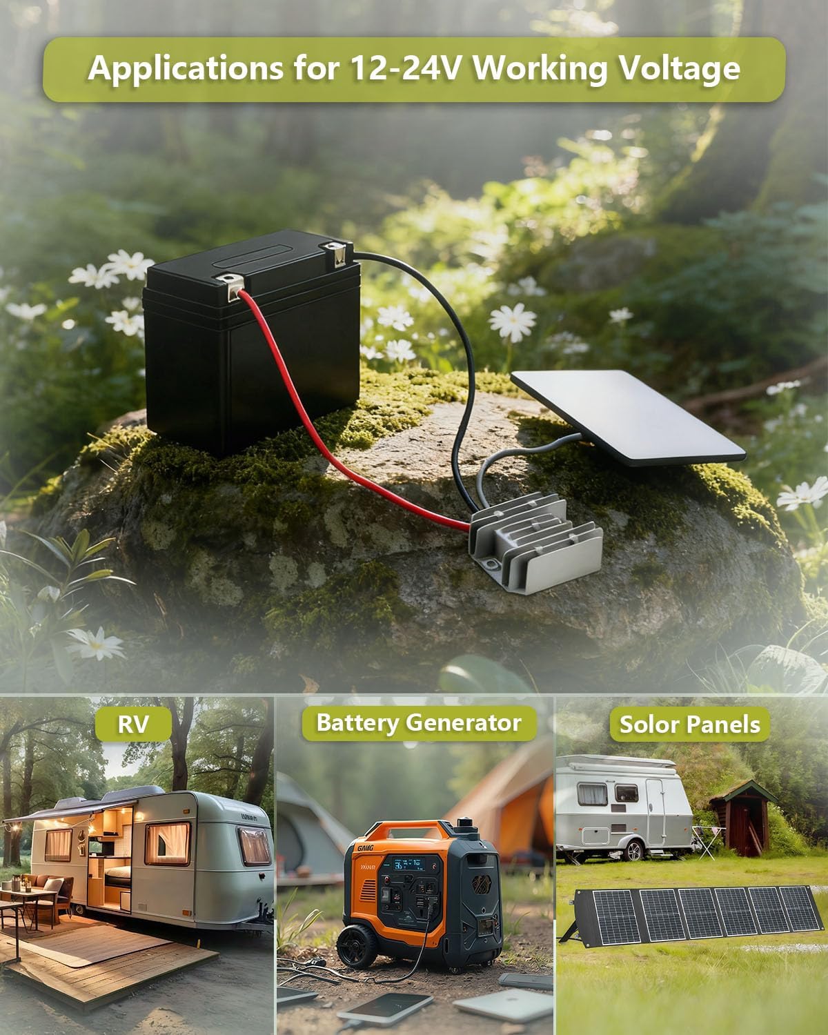 GeegAcc 12V 12V/24V 30V 3.5A Pack, 9-28V (1 Starlink Mini Adapter DC Step Up Converter, to Power Supply, Waterproof