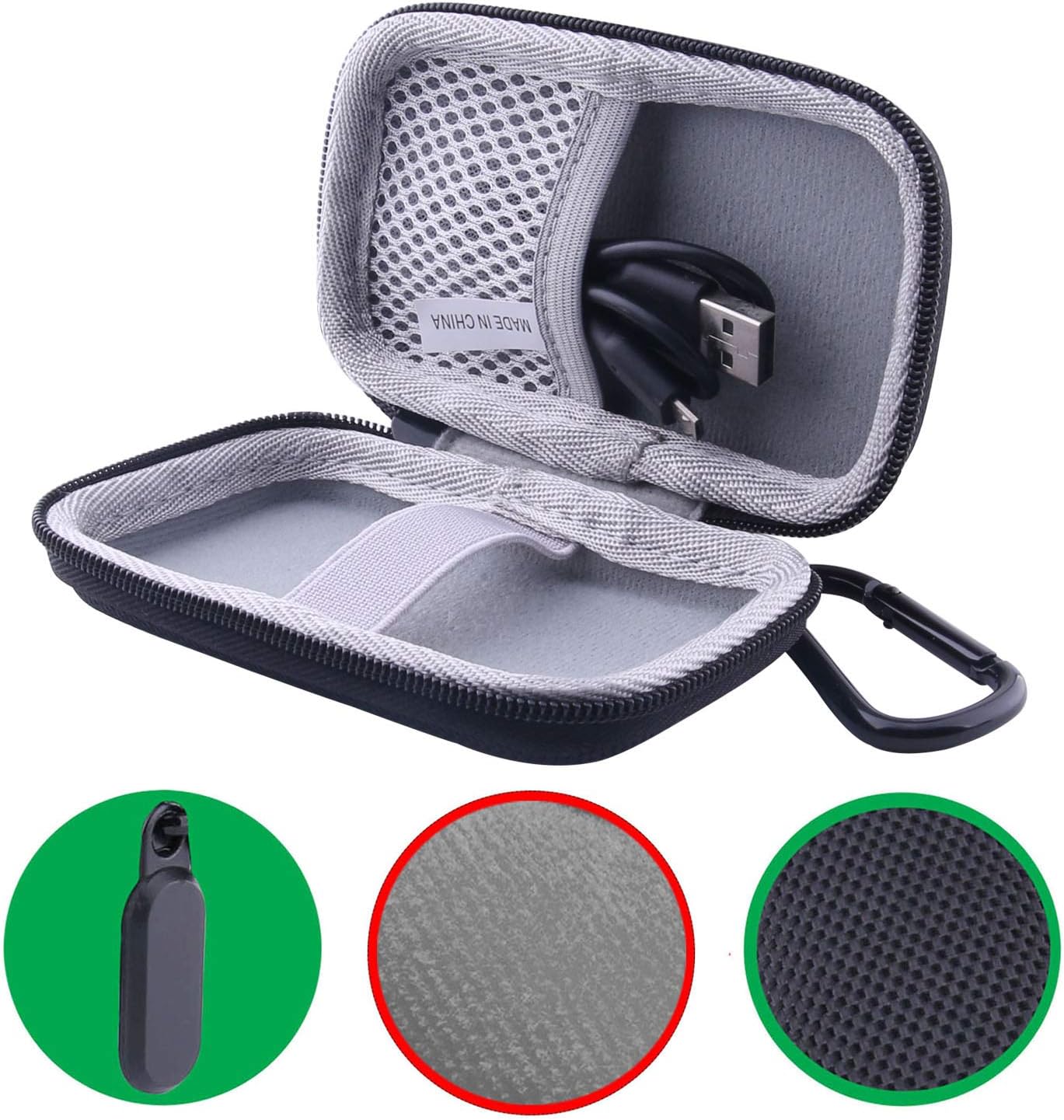 WERJIA Wi-Xb400/Wi-C200/ WI-C310 MP3 Hard EVA Travel Case for Sony Wireless in-Ear Headphones. Earphone Carrying Case