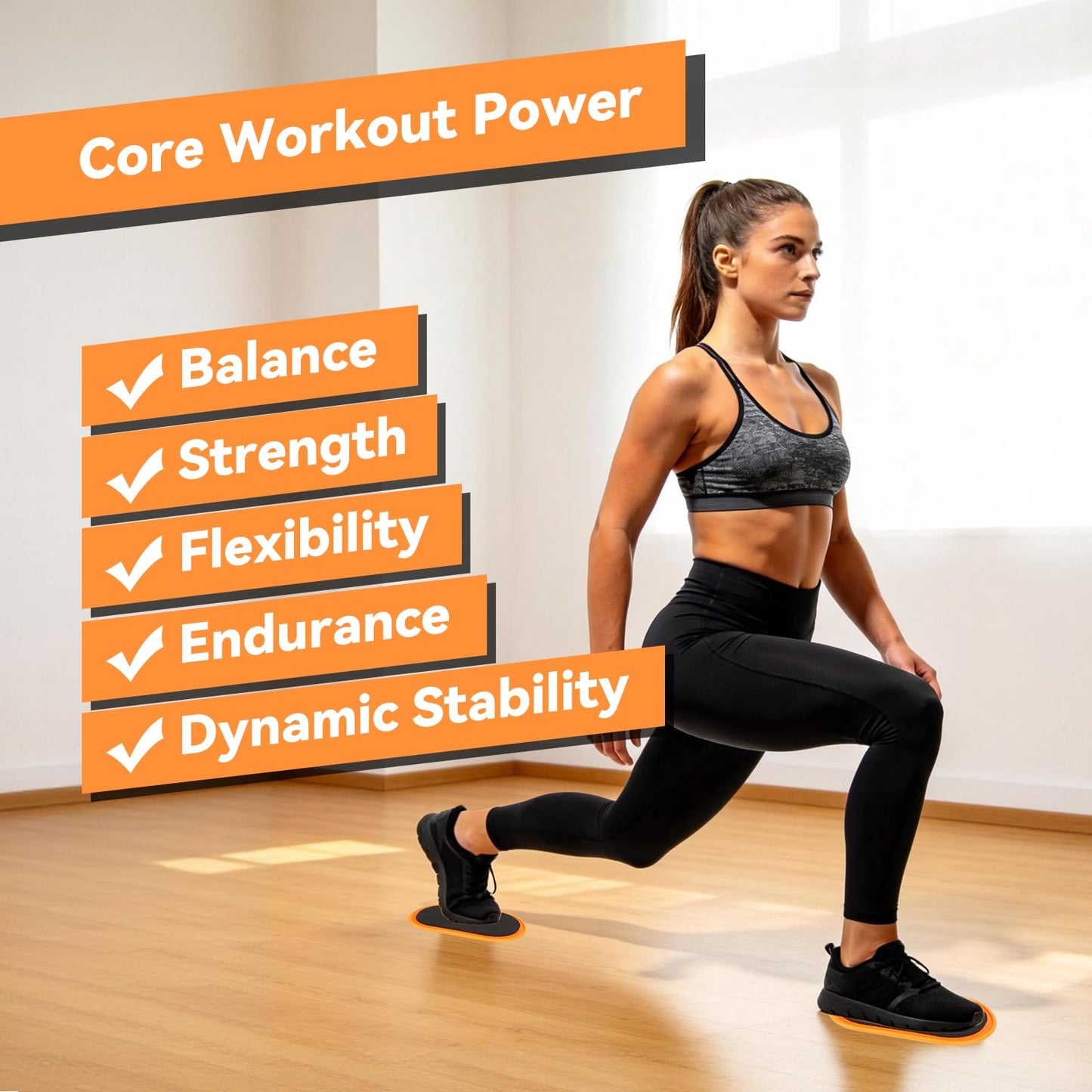 Leapiture 2Pcs Fitness Sliders Yoga Sliding Disks Exercise Sliders Carpet Fitness Disc Training Slider for Working Out, Exercise Sliding Plates for Abdominal Core Strength Training