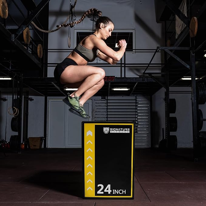 Plyo Box, 3-in-1 Foam Plyometric Jump Box, Box Jump for for Home Gym Training Fitness Workout Exercise, Multiple Colors