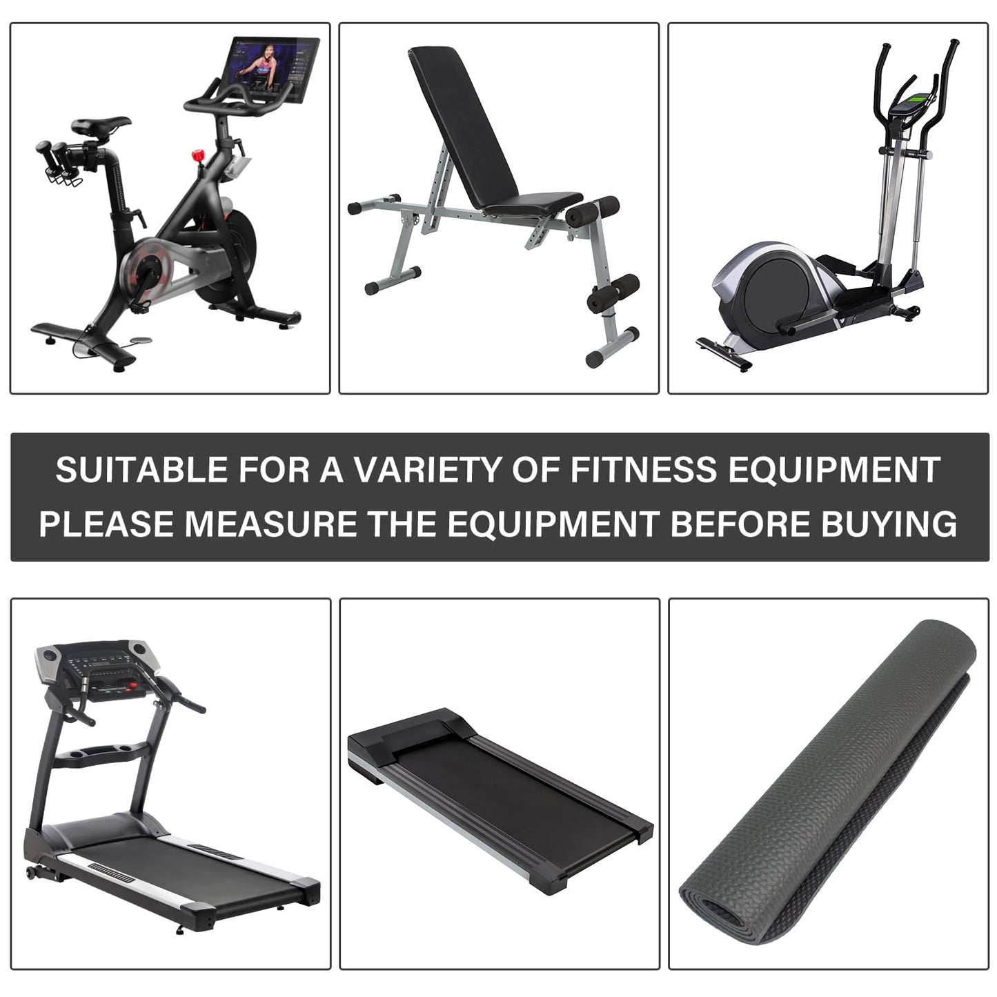 Exercise Equipment Mats For Floor,Treadmill Mat,Foldable Treadmill Mat,Walking Pad Mat For Carpet,Exercise Bike Mat,Under Elliptical Mat,Rowing Machine Mat,Mat For Tread Mill,GYM Equipment Mat