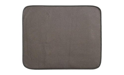 InterDesign iDry Large Kitchen Countertop Absorbent Dish Drying Mat, Mocha/Ivory
