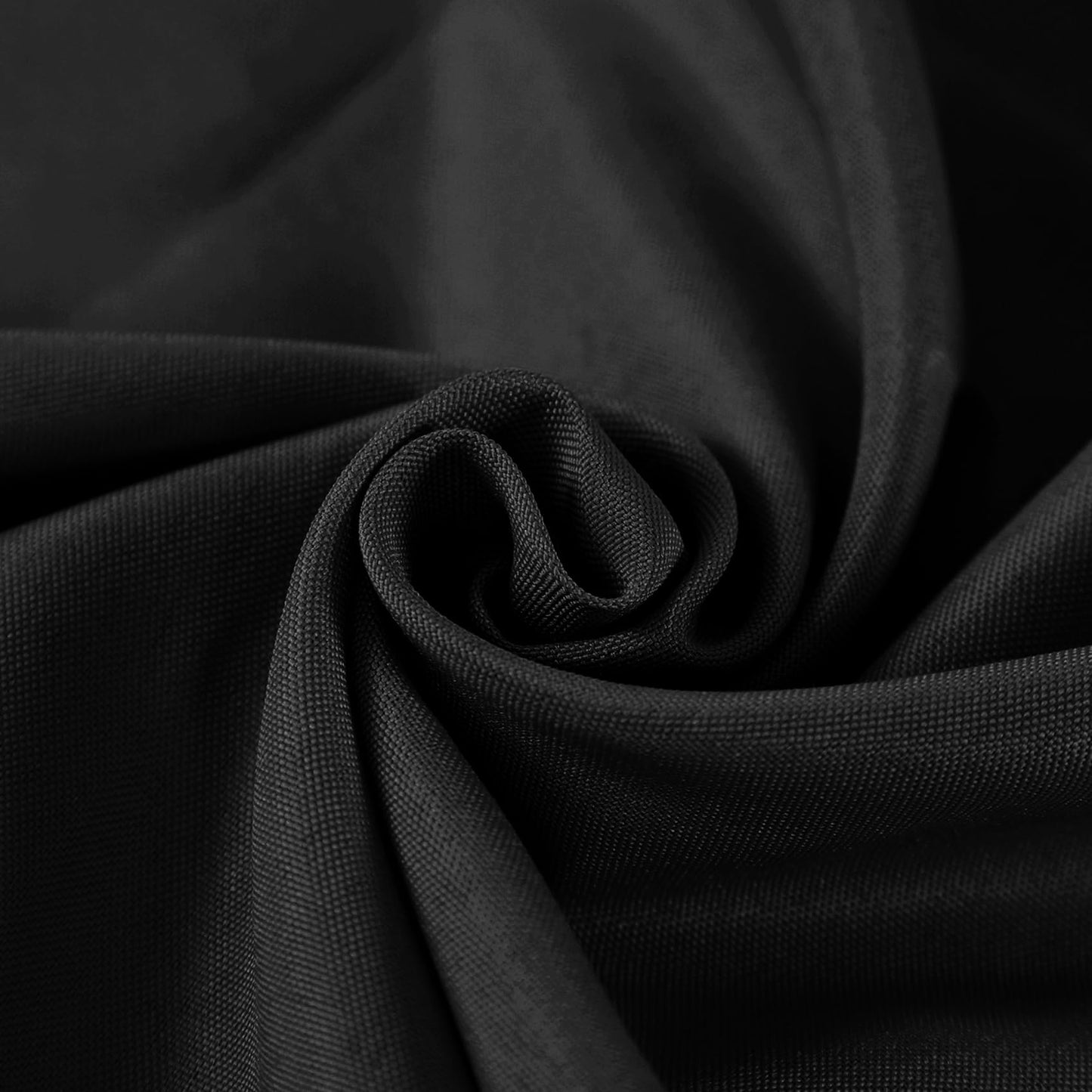 Fokitut 6 Pack Round Tablecloth, 108 Inch, Stain Resistant and Wrinkle Polyester Table Cloth, Fabric Table Cover for Kitchen Dining, Wedding, Party, Holiday Dinner-Black