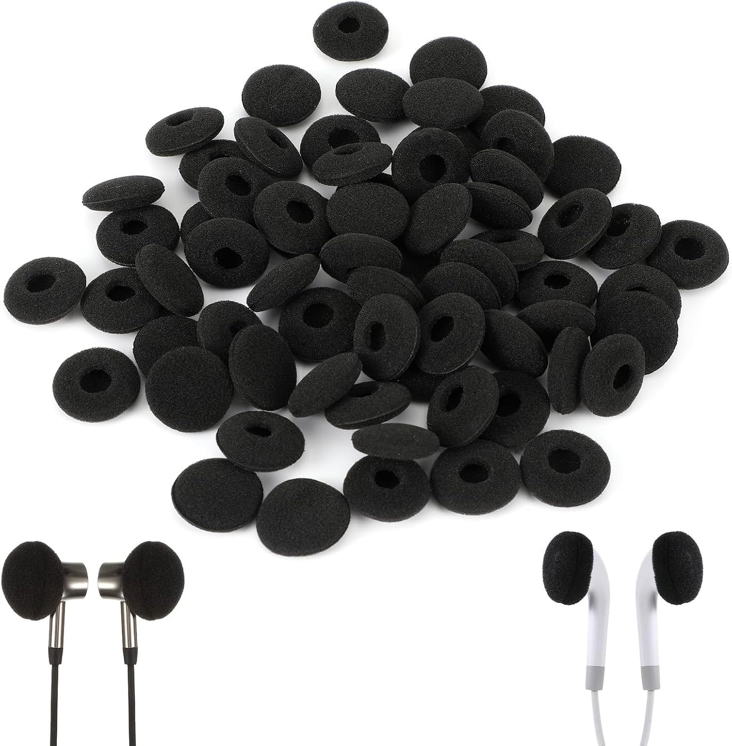 Trinkrittey 50 18mm MP3 MP4 13-18mm Pcs Earbud Sponge Cover Protector Soft Foam Earbud Tips Cushions for NAD Earpiece