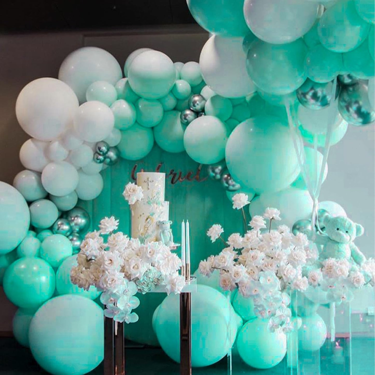PartyWoo Jumbo Ice Cream Theme Balloons - 36" Latex Set of 4 for Birthday & Wedding Decor