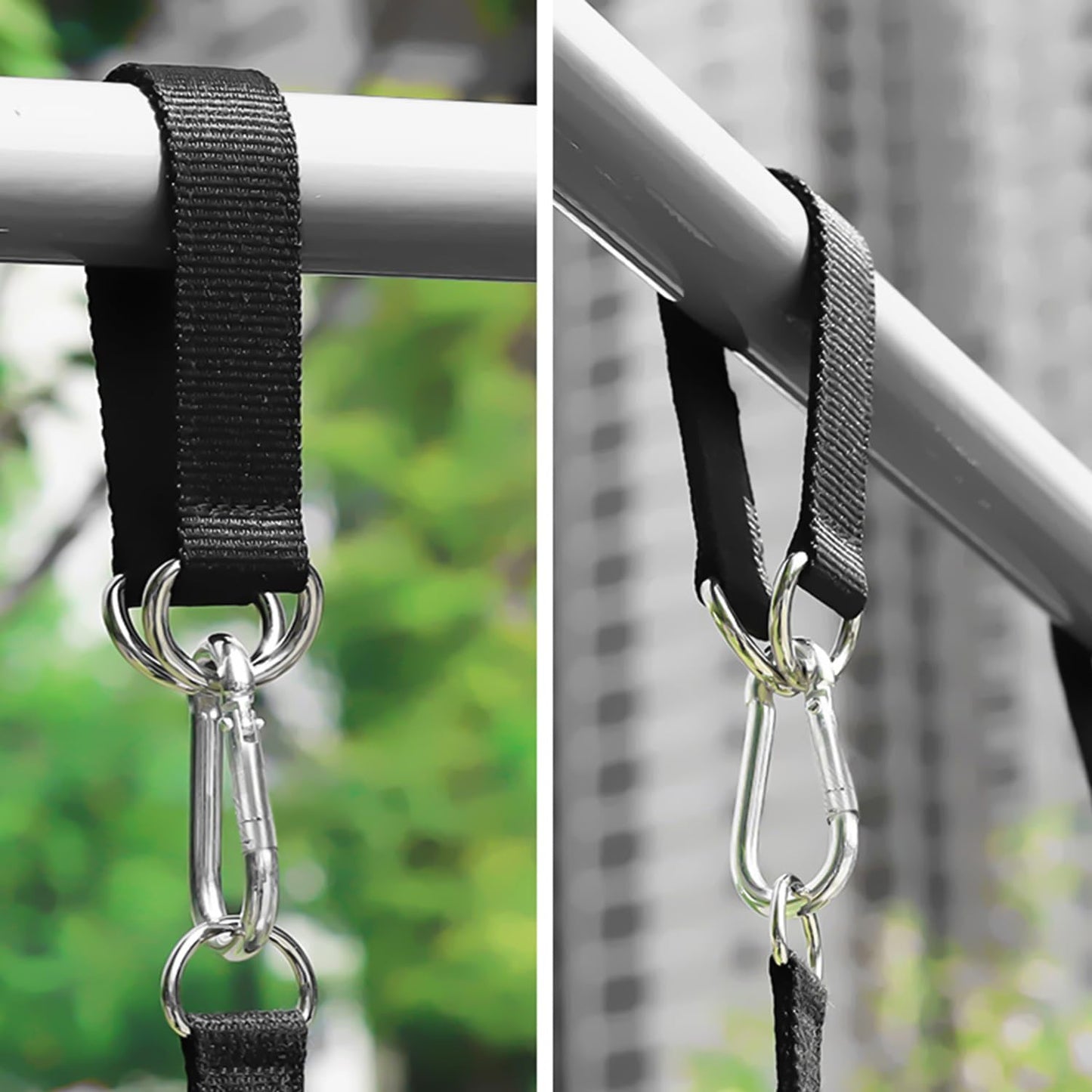 Favuit Fitness Pulley Cable Attachments, Tricep Extension Strap Cable Attachments Straps Cable Pulley System Accessories Home Gym Fitness Strap for Greater Range of Motion (Straps)